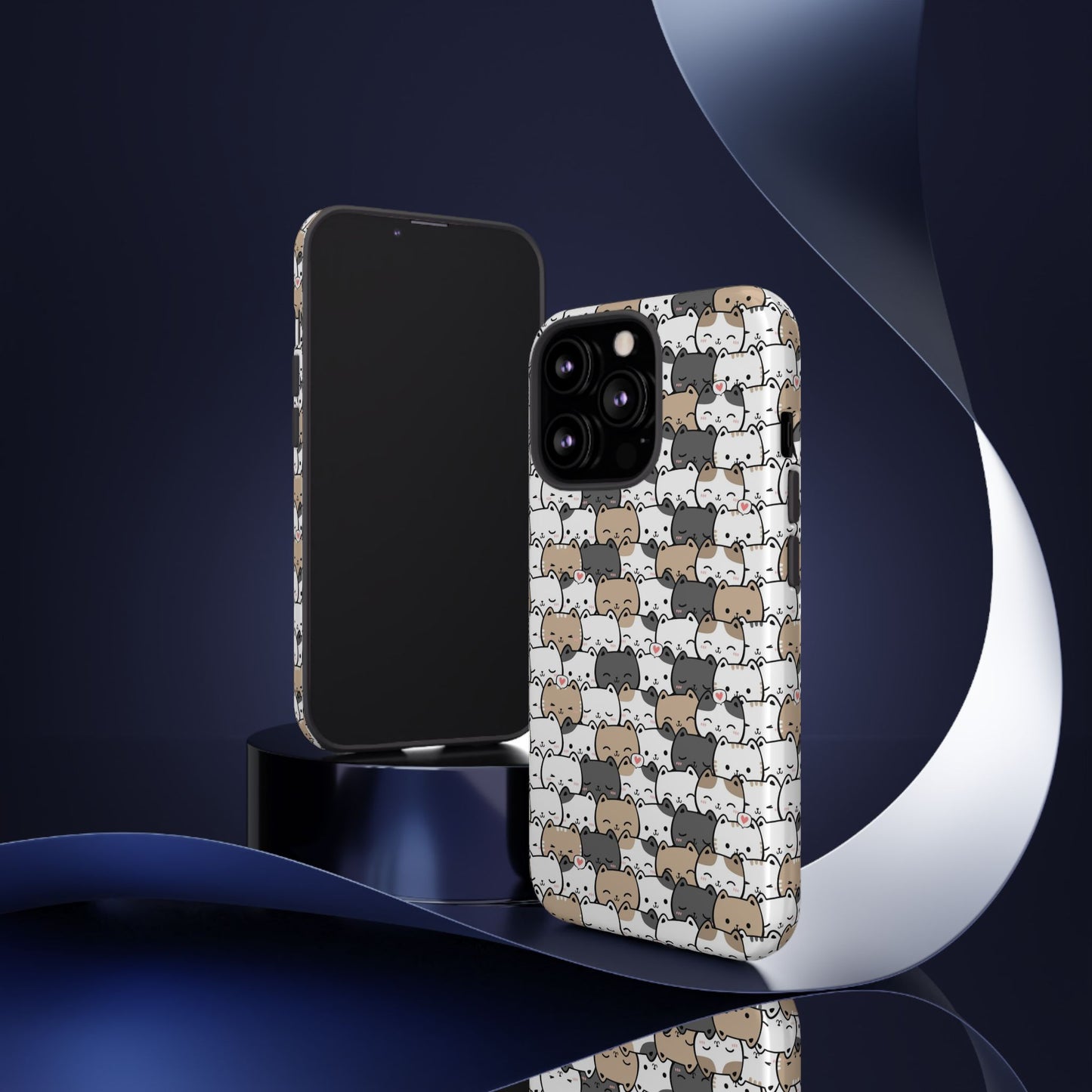 Tough Phone Case, Glossy Cute Finish, Durable and Stylish Design, Trendy Smartphone Protection