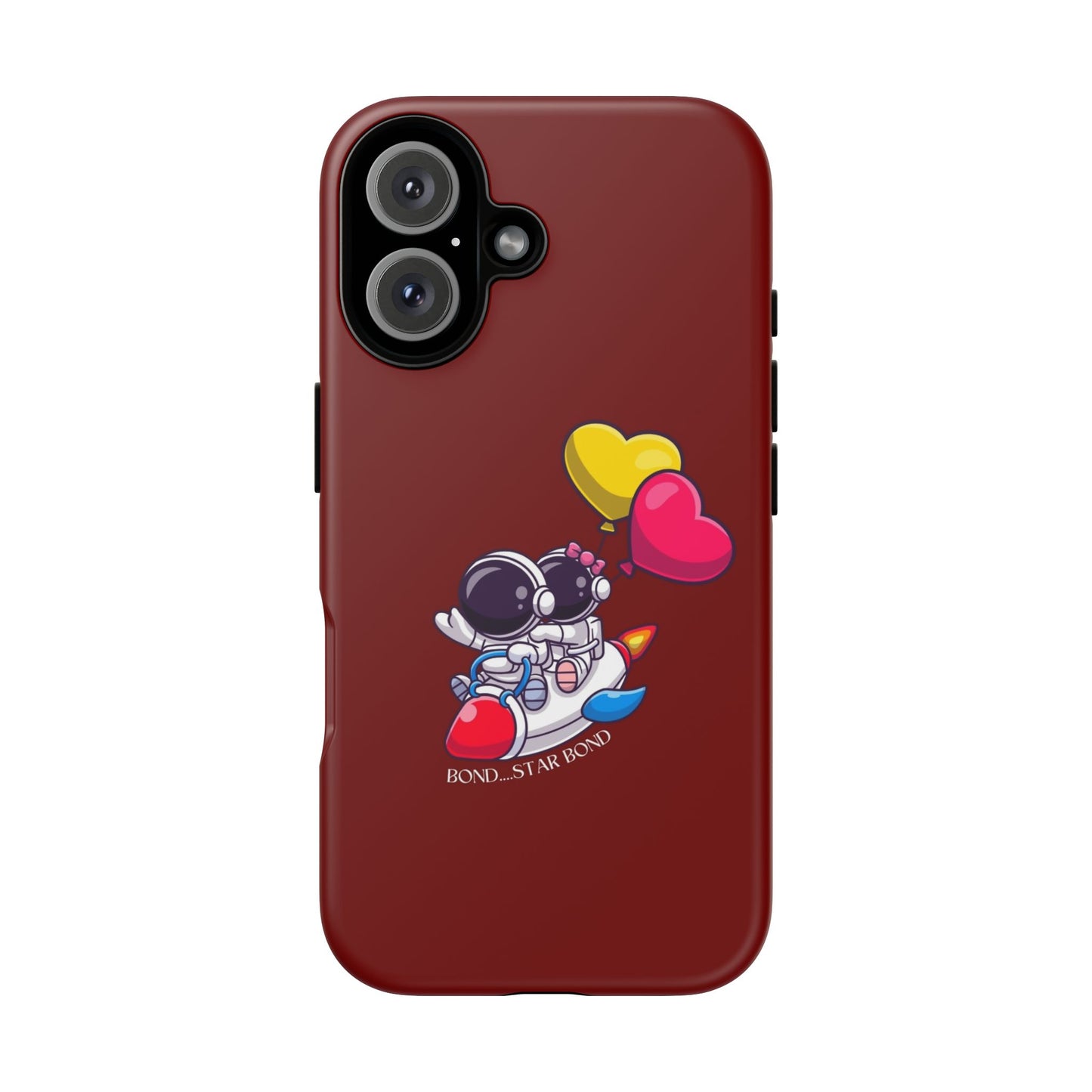 Cute Astronaut Phone Case - Love in Space Design for Couples