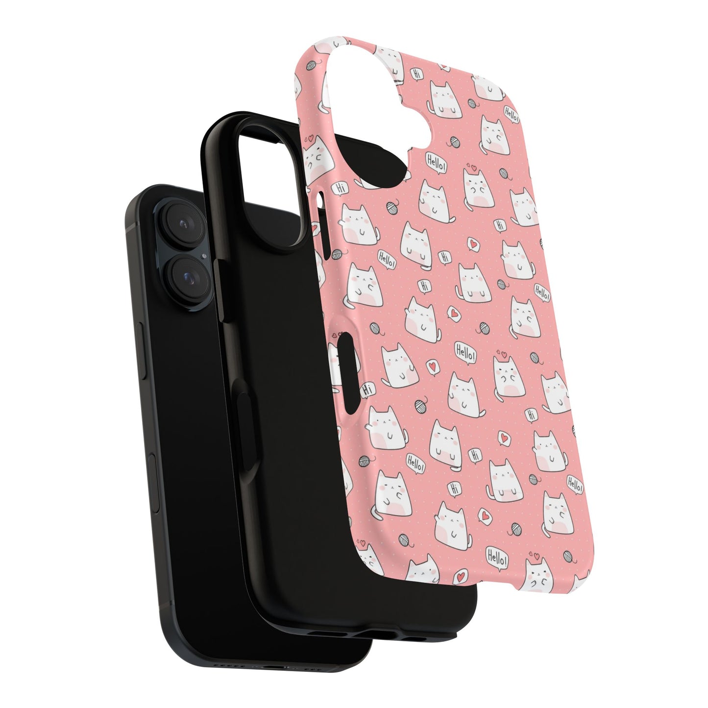 Tough Phone Case, Durable Glossy Cover, Trendy Stylish Design, Cute Protection for Smartphones