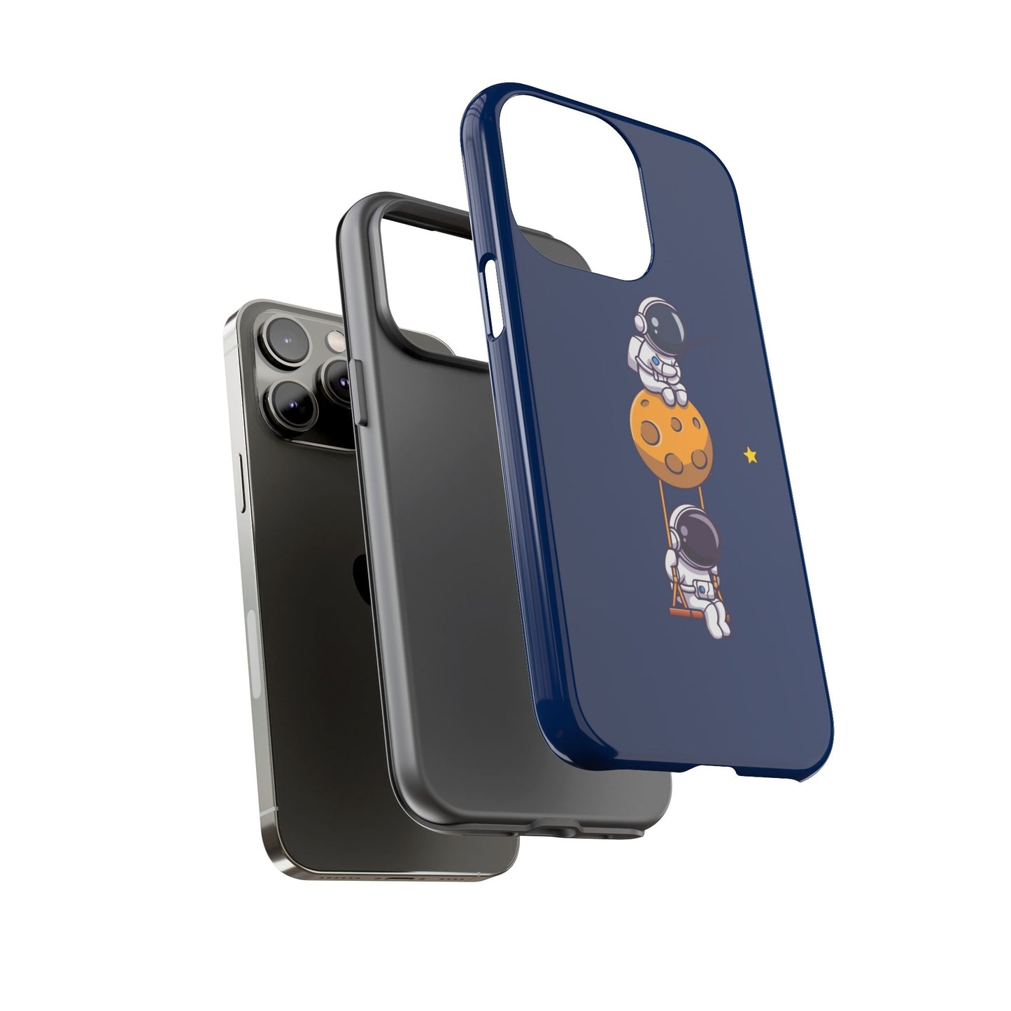 Astronaut Adventure Phone Case - Galaxy Design with Space Explorers