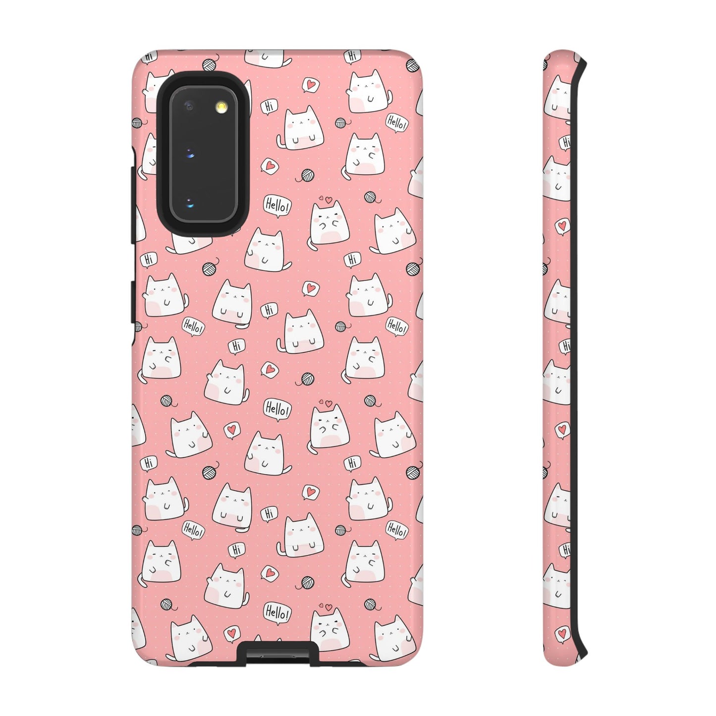 Tough Phone Case, Durable Glossy Cover, Trendy Stylish Design, Cute Protection for Smartphones
