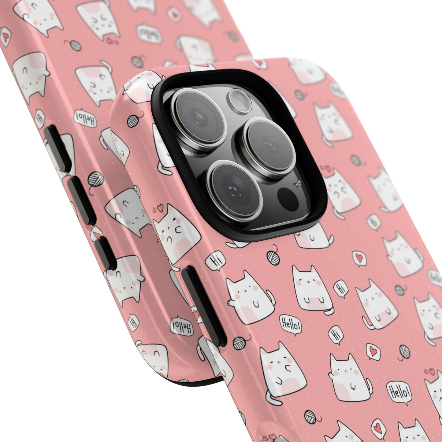 Tough Phone Case, Durable Glossy Cover, Trendy Stylish Design, Cute Protection for Smartphones
