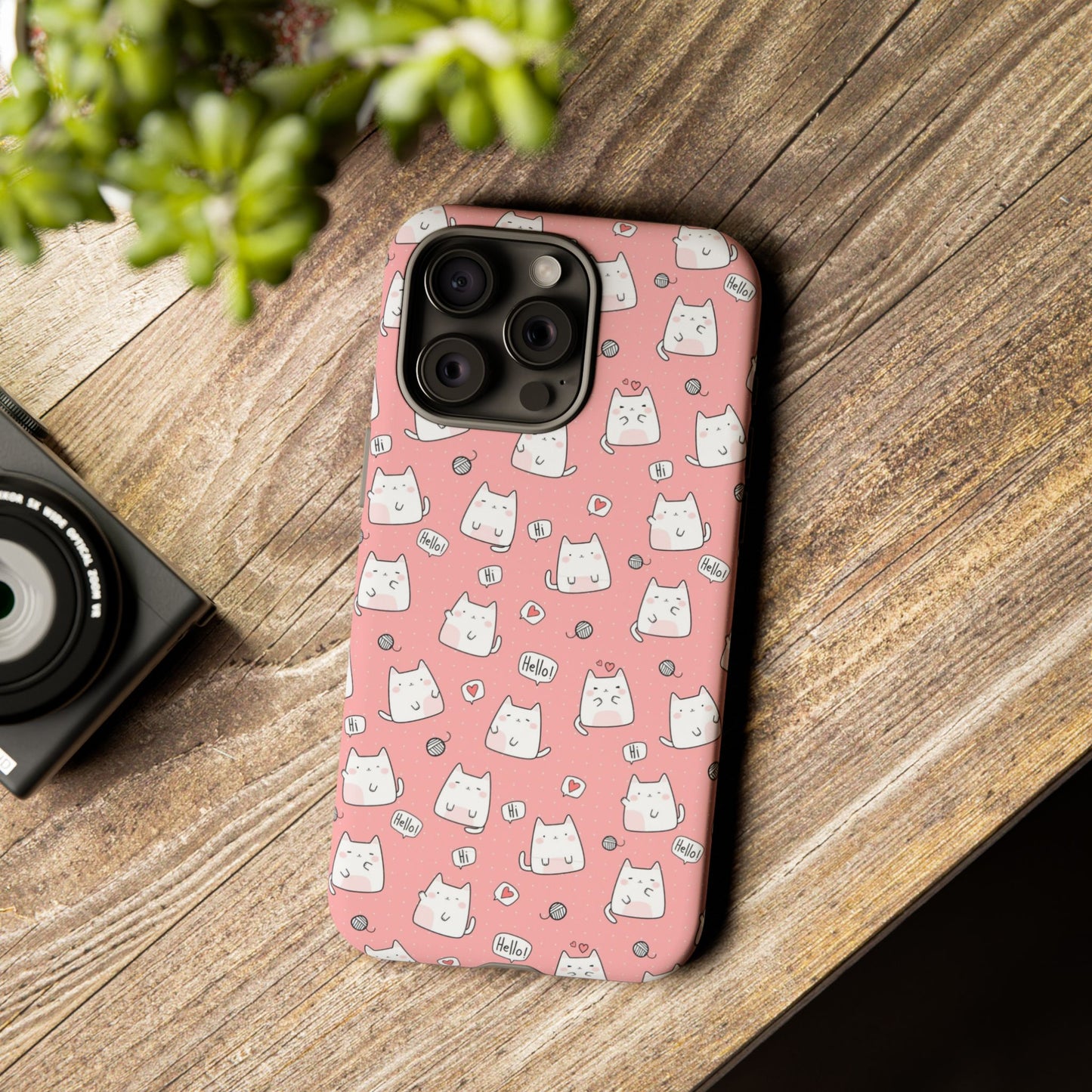 Tough Phone Case, Durable Glossy Cover, Trendy Stylish Design, Cute Protection for Smartphones