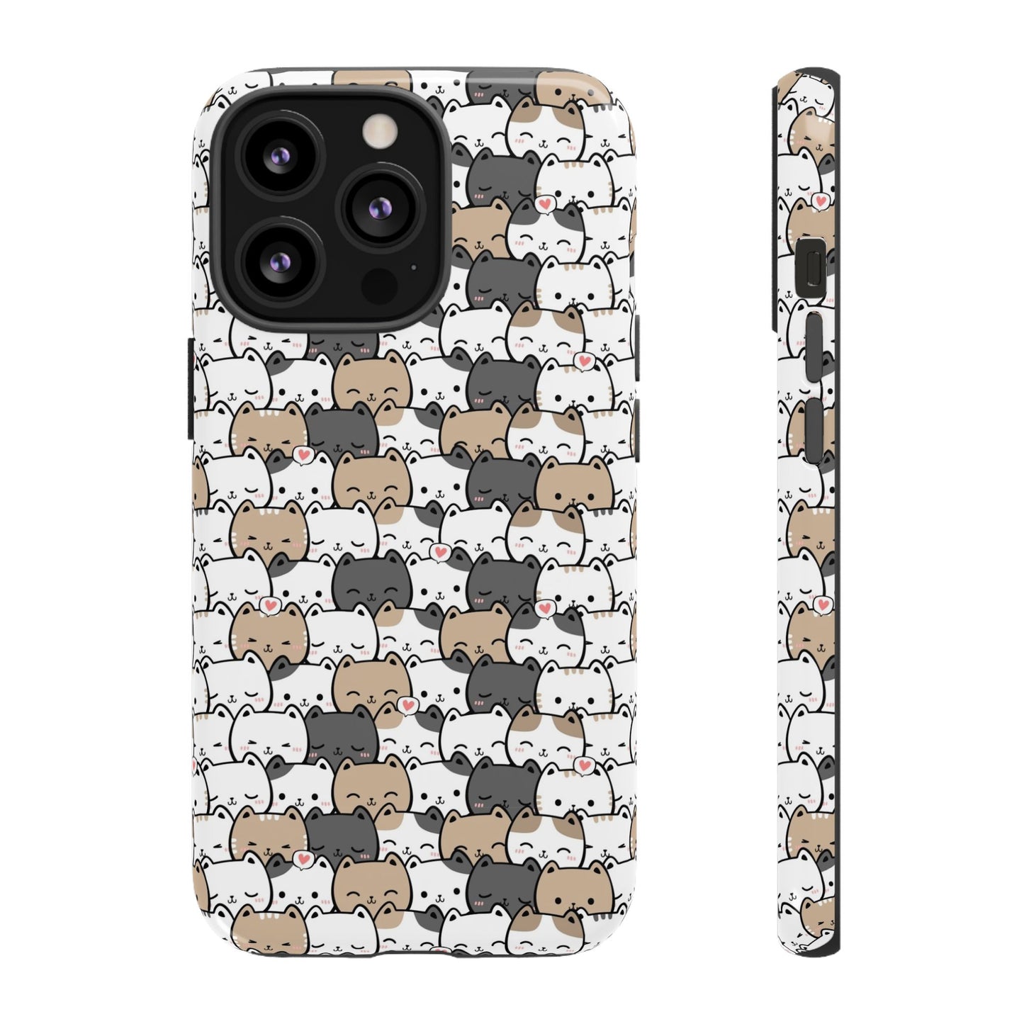 Tough Phone Case, Glossy Cute Finish, Durable and Stylish Design, Trendy Smartphone Protection