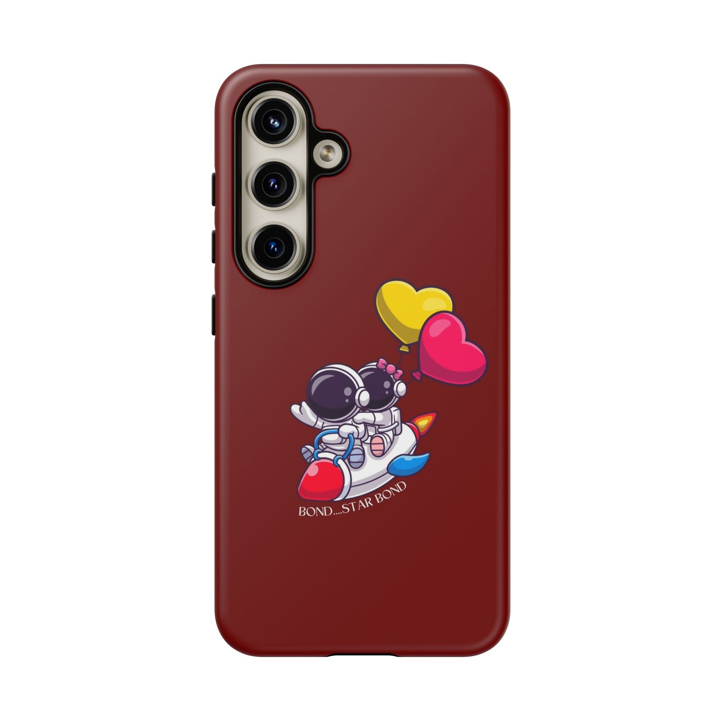 Cute Astronaut Phone Case - Love in Space Design for Couples