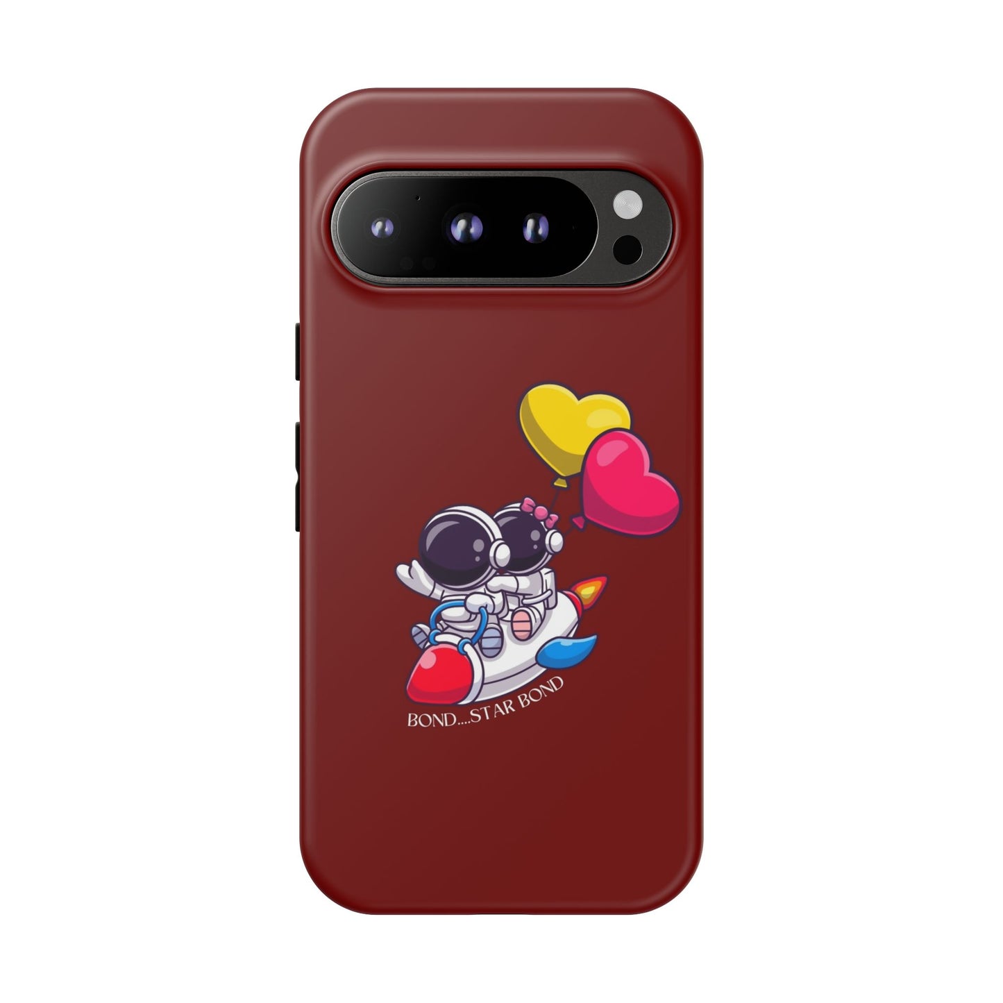 Cute Astronaut Phone Case - Love in Space Design for Couples