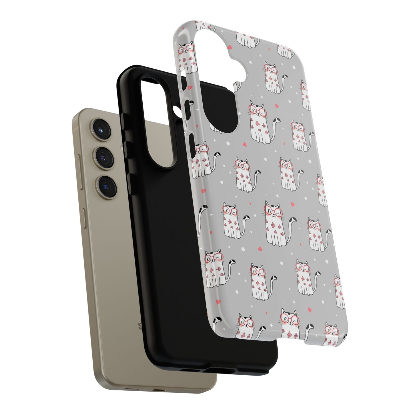 Durable Tough Phone Case, Stylish Glossy Cover, Trendy Cute Design, Perfect for Smartphone Use