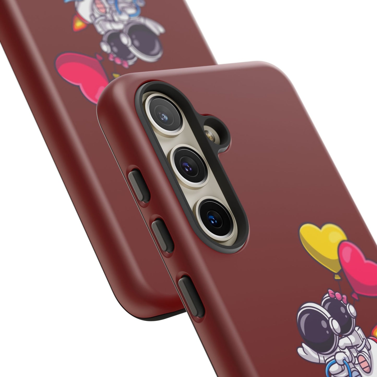Cute Astronaut Phone Case - Love in Space Design for Couples