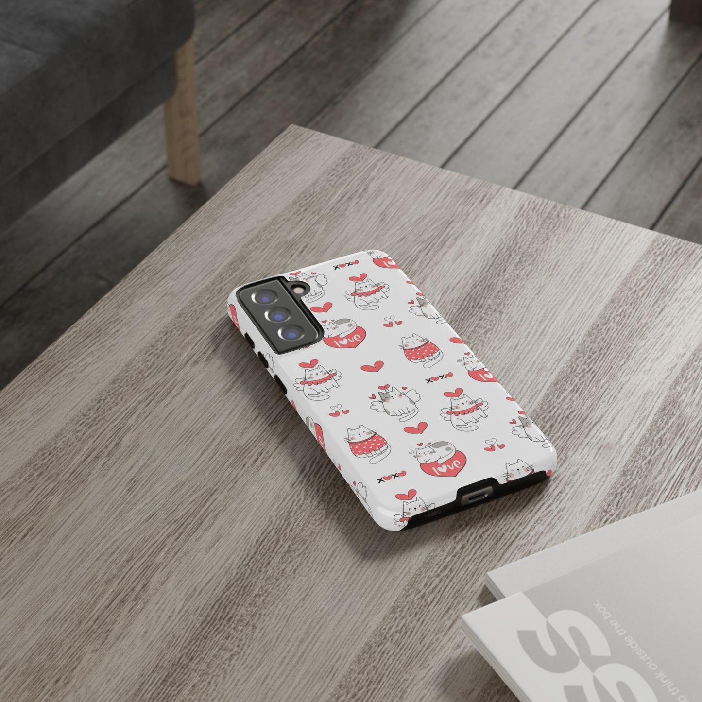 Durable Tough Phone Case, Trendy Glossy Cover, Stylish Cute Design, Perfect for Smartphone Protection