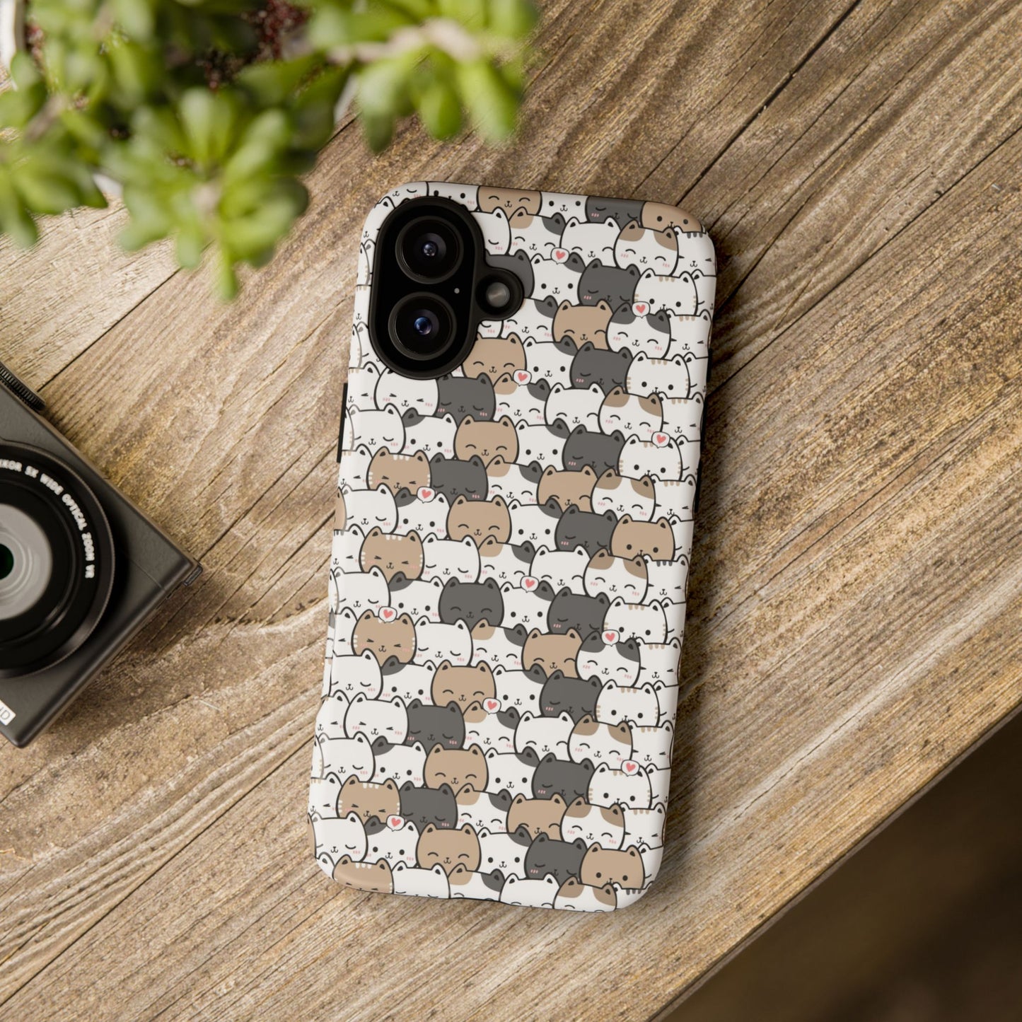 Tough Phone Case, Glossy Cute Finish, Durable and Stylish Design, Trendy Smartphone Protection