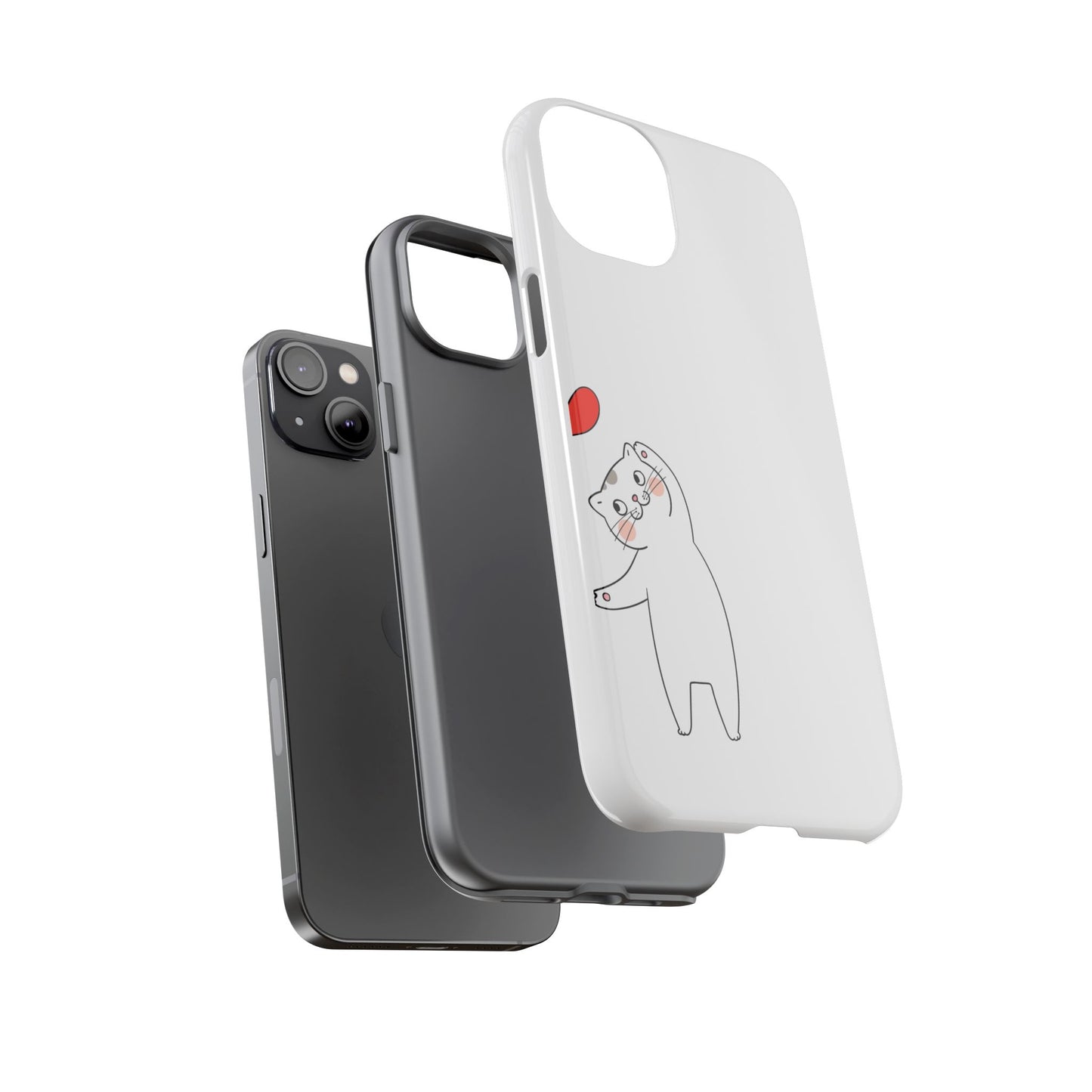 Tough Phone Case, Cute and Stylish Design, Durable Glossy Finish, Trendy Smartphone Protection for Daily Use