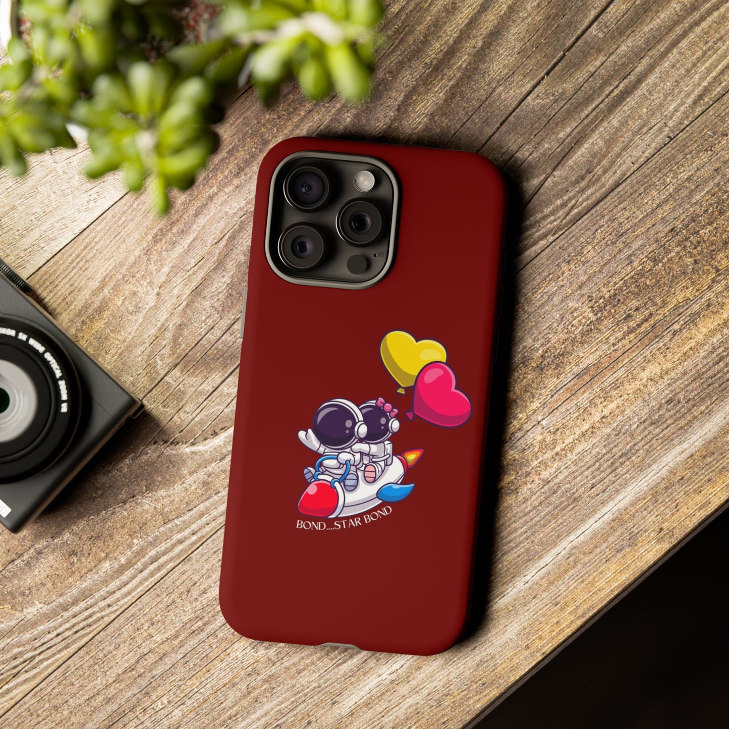 Cute Astronaut Phone Case - Love in Space Design for Couples