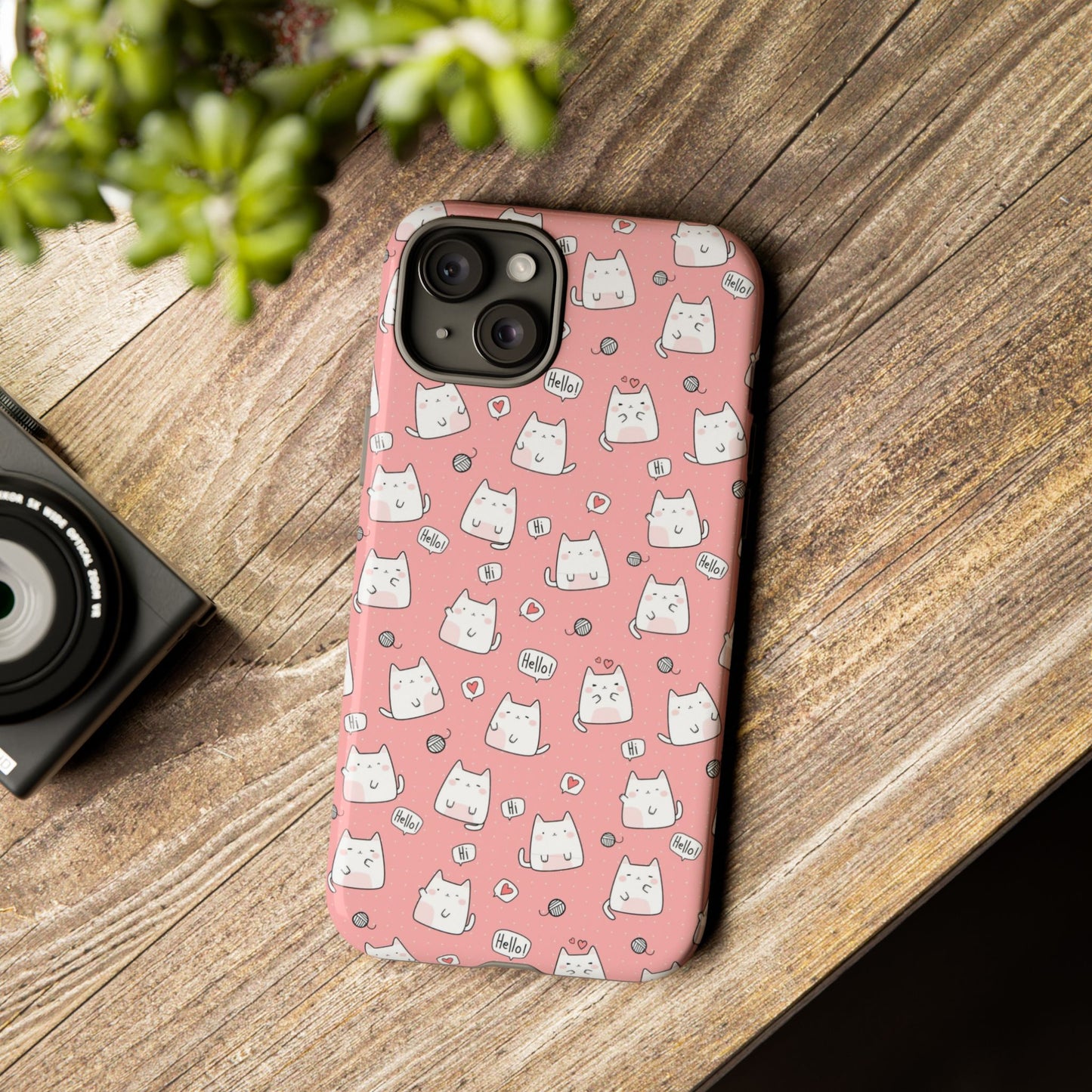 Tough Phone Case, Durable Glossy Cover, Trendy Stylish Design, Cute Protection for Smartphones