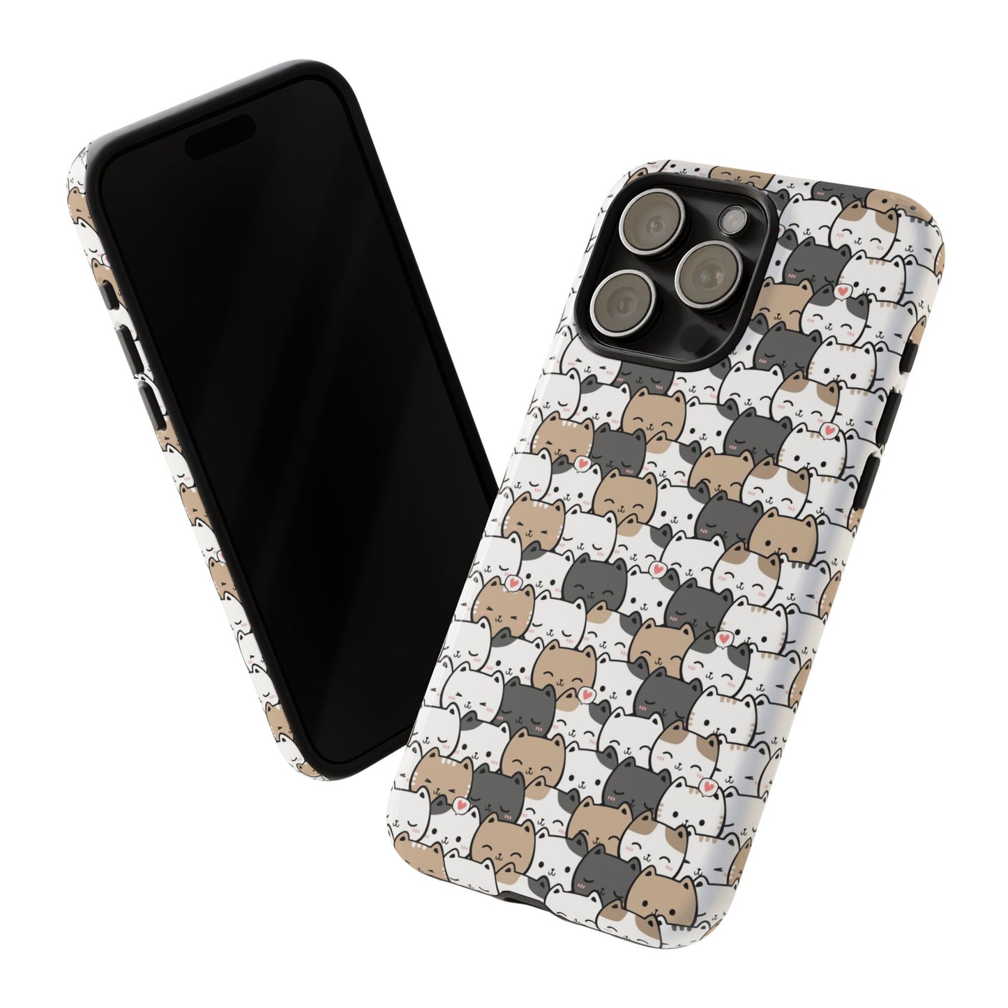 Tough Phone Case, Glossy Cute Finish, Durable and Stylish Design, Trendy Smartphone Protection