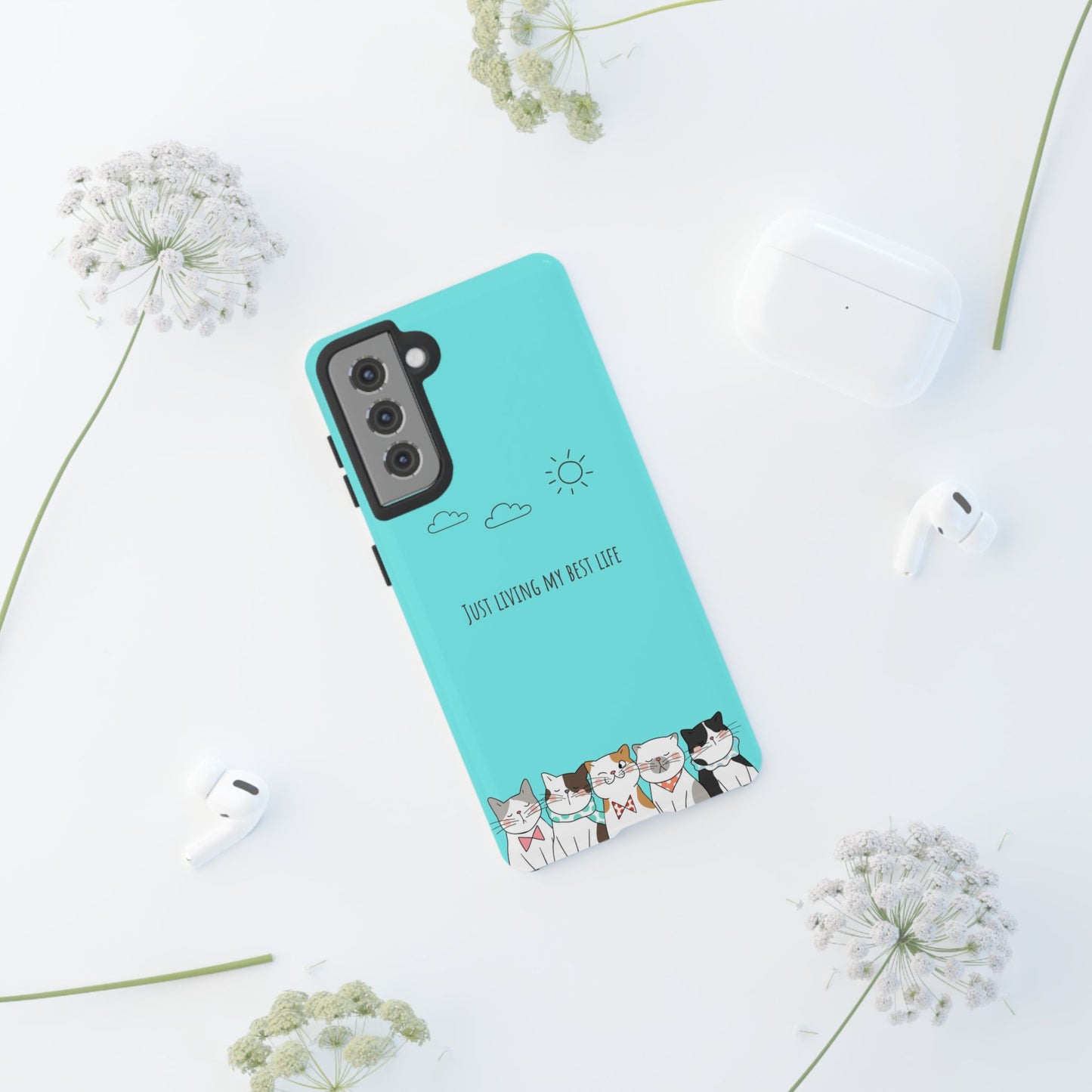 Durable Tough Phone Case, Stylish Trendy Glossy Finish, Cute Design for Smartphone Protection