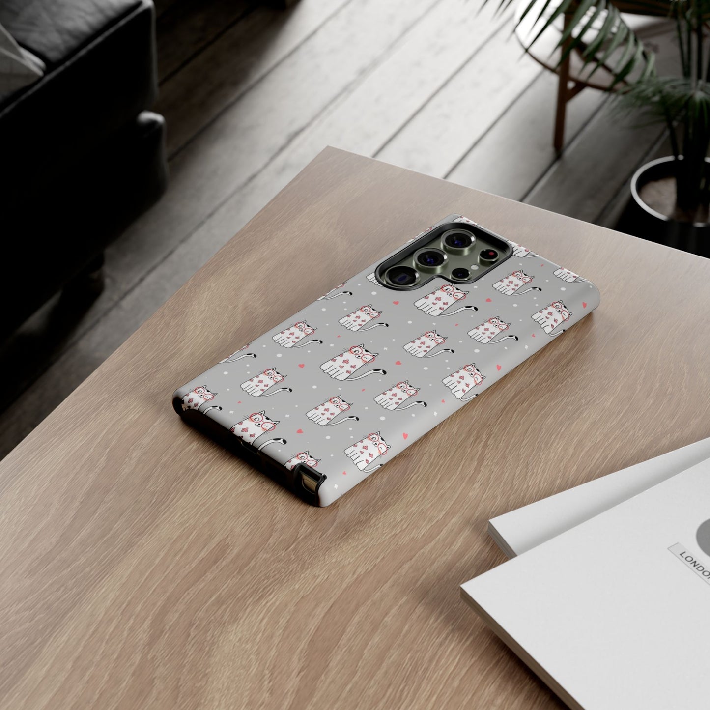 Durable Tough Phone Case, Stylish Glossy Cover, Trendy Cute Design, Perfect for Smartphone Use