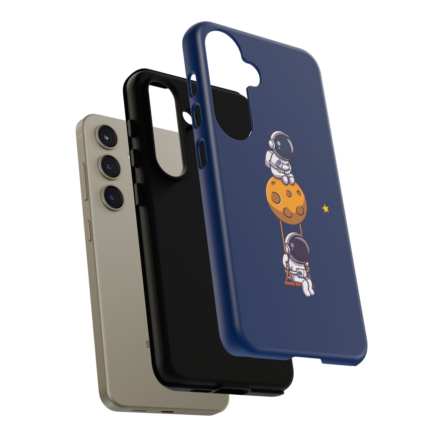 Astronaut Adventure Phone Case - Galaxy Design with Space Explorers