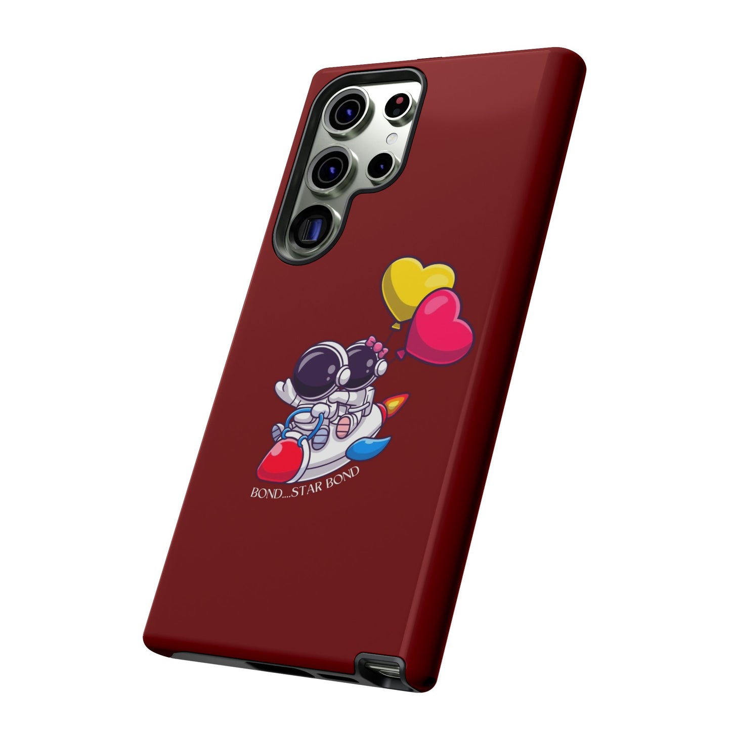 Cute Astronaut Phone Case - Love in Space Design for Couples