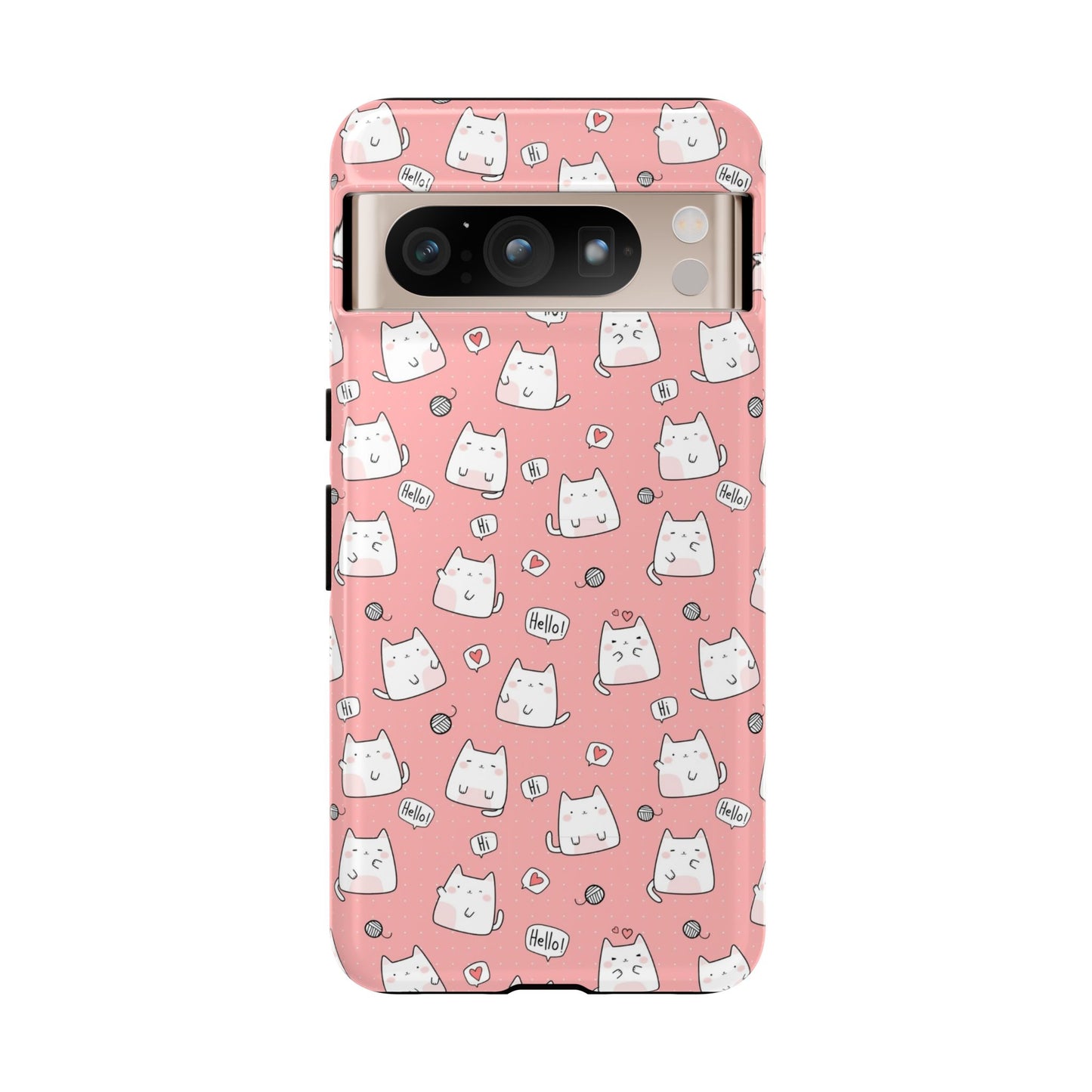 Tough Phone Case, Durable Glossy Cover, Trendy Stylish Design, Cute Protection for Smartphones