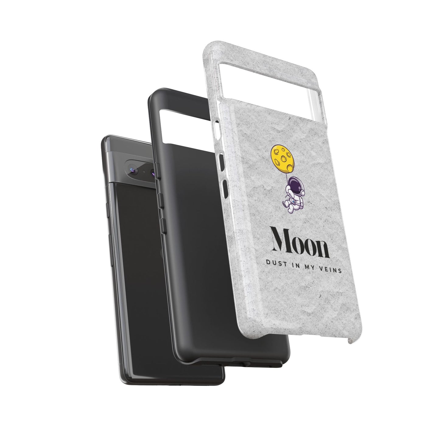 Astronaut Moon Phone Case - "Dust in My Veins" Durable Tough Case