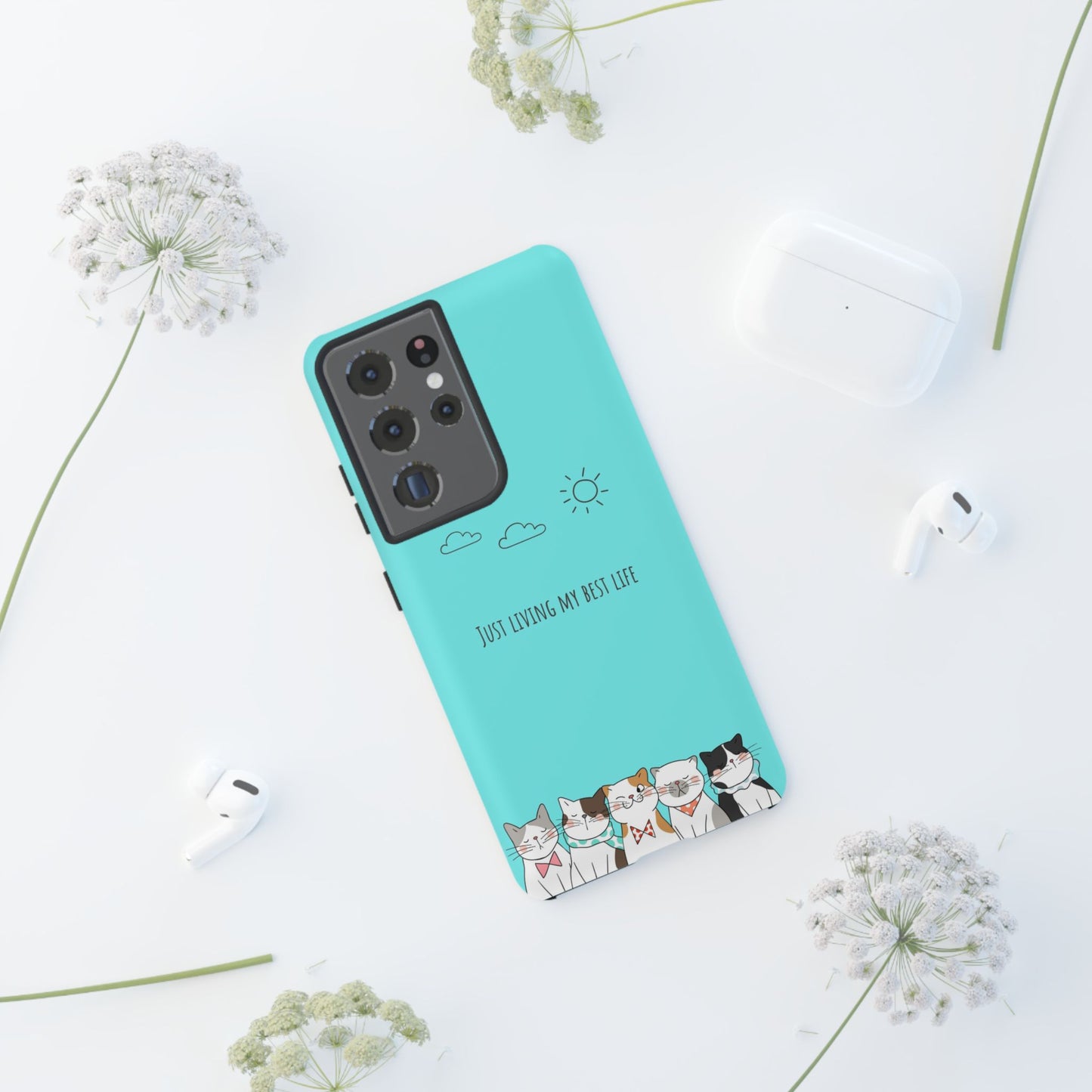 Durable Tough Phone Case, Stylish Trendy Glossy Finish, Cute Design for Smartphone Protection