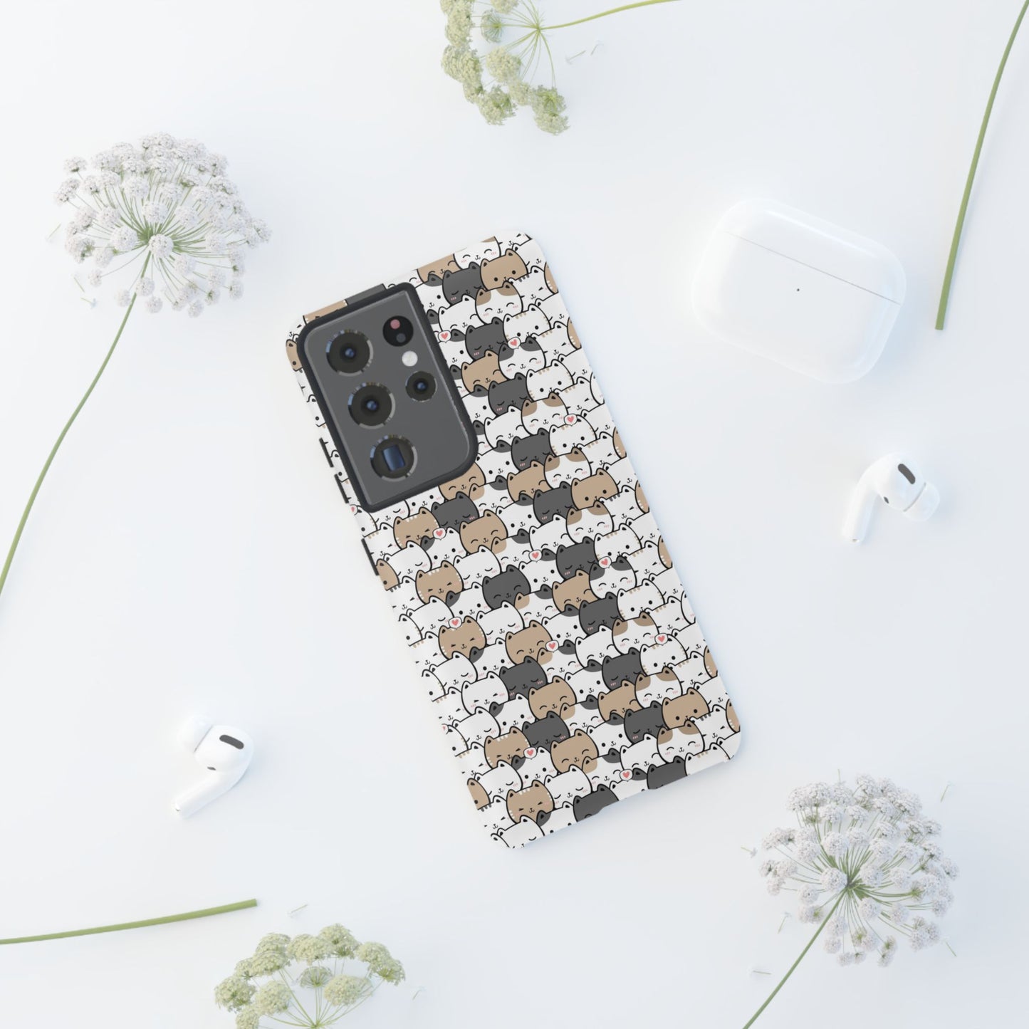Tough Phone Case, Glossy Cute Finish, Durable and Stylish Design, Trendy Smartphone Protection