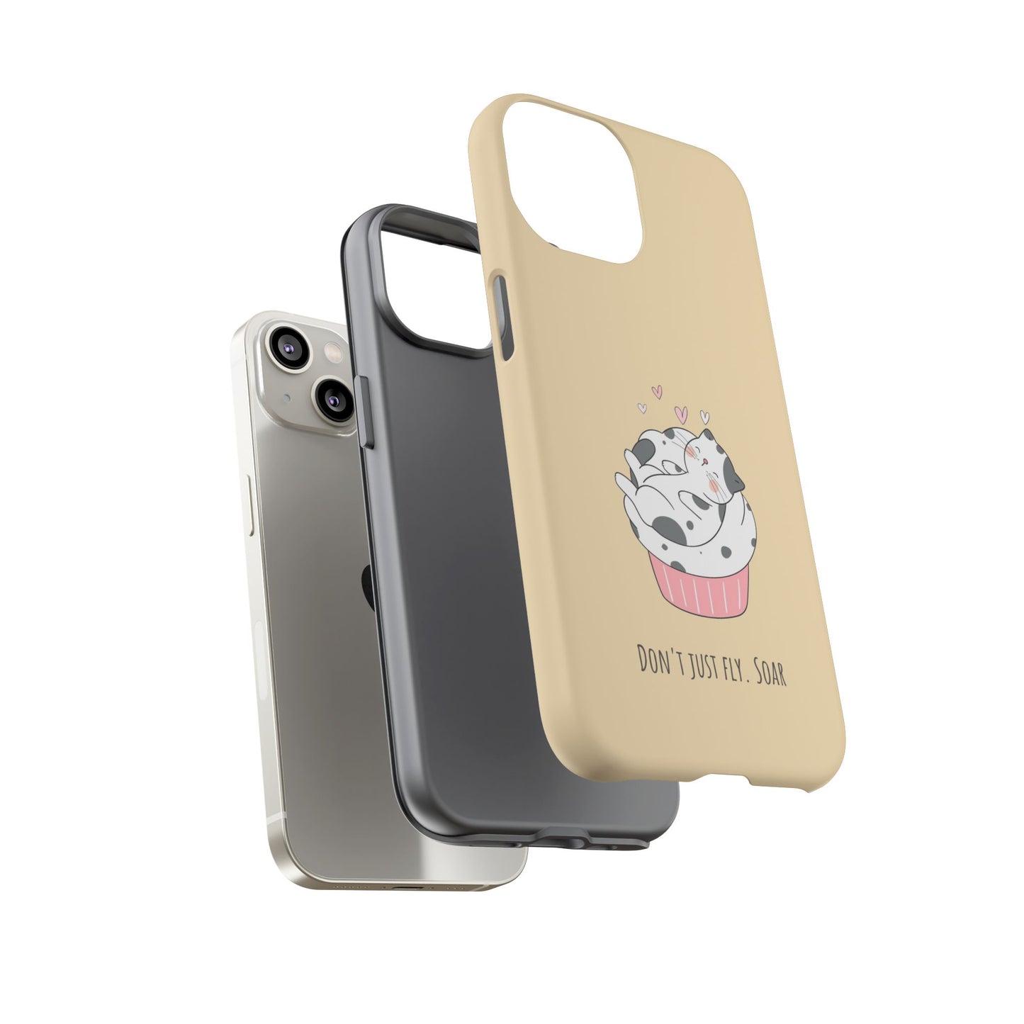 Tough Phone Case, Glossy Cute Design, Durable and Stylish, Trendy Smartphone Cover for Daily Use