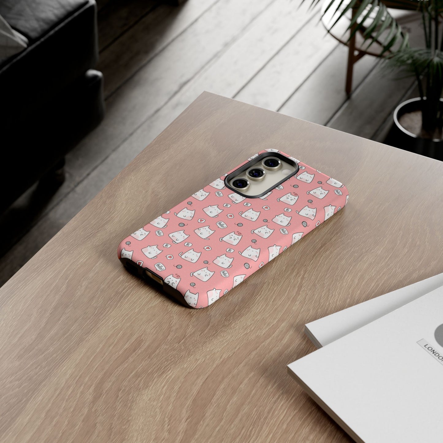Tough Phone Case, Durable Glossy Cover, Trendy Stylish Design, Cute Protection for Smartphones