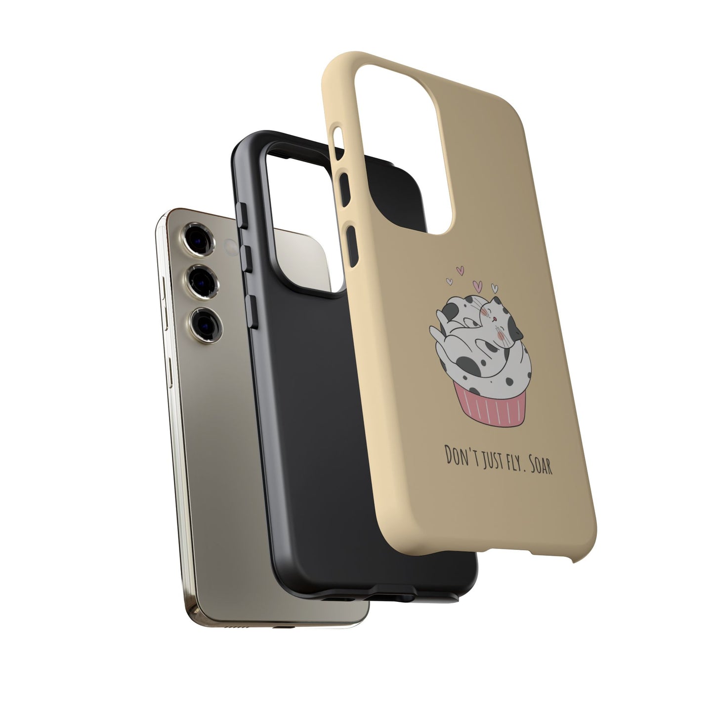 Tough Phone Case, Glossy Cute Design, Durable and Stylish, Trendy Smartphone Cover for Daily Use