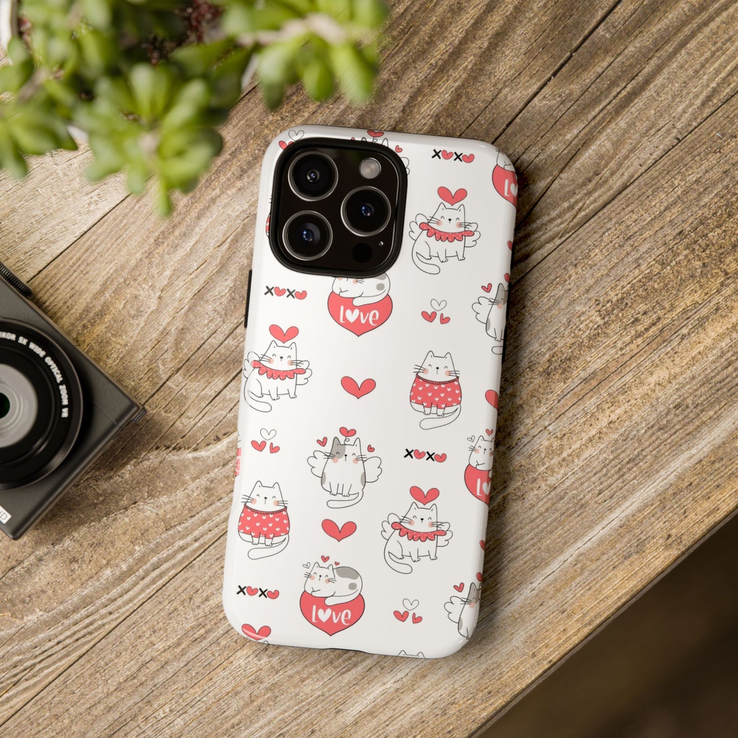 Durable Tough Phone Case, Trendy Glossy Cover, Stylish Cute Design, Perfect for Smartphone Protection