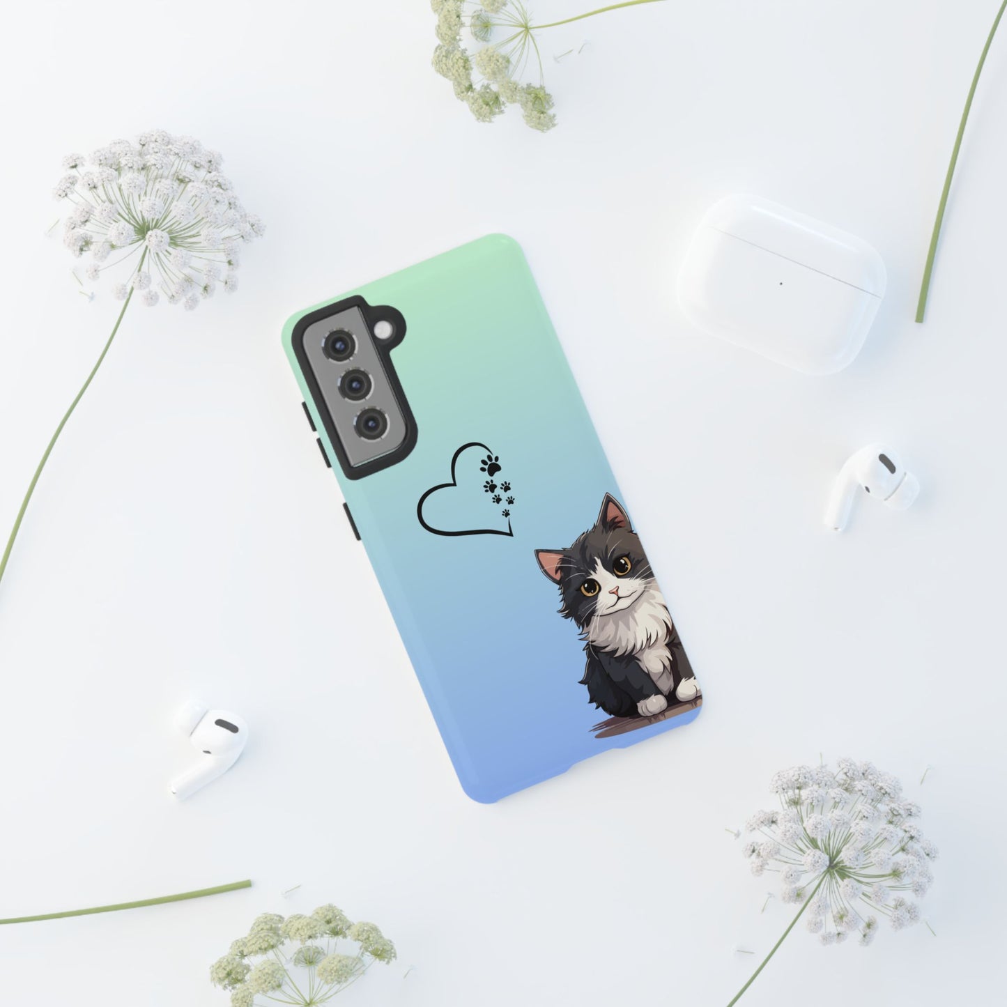Tough Phone Case, Cute and Stylish Glossy Finish, Trendy Durable Design, Smartphone Protection
