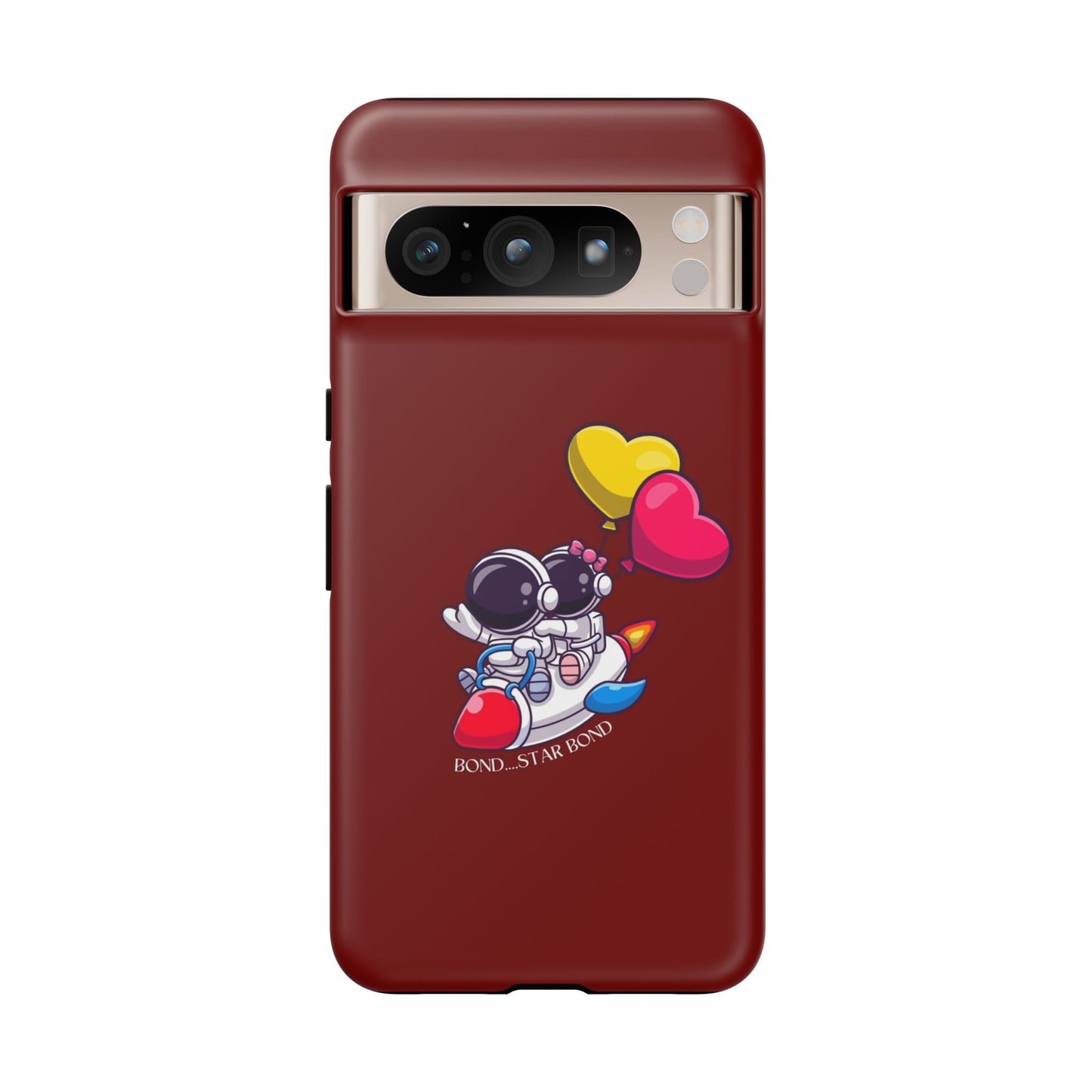 Cute Astronaut Phone Case - Love in Space Design for Couples
