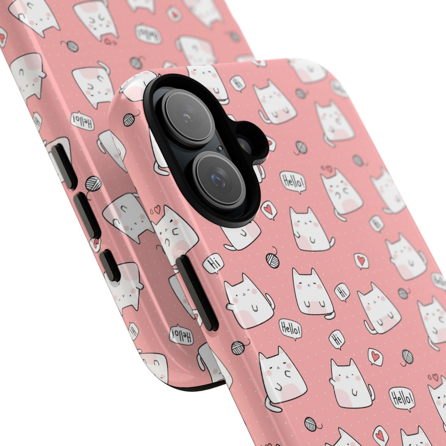 Tough Phone Case, Durable Glossy Cover, Trendy Stylish Design, Cute Protection for Smartphones