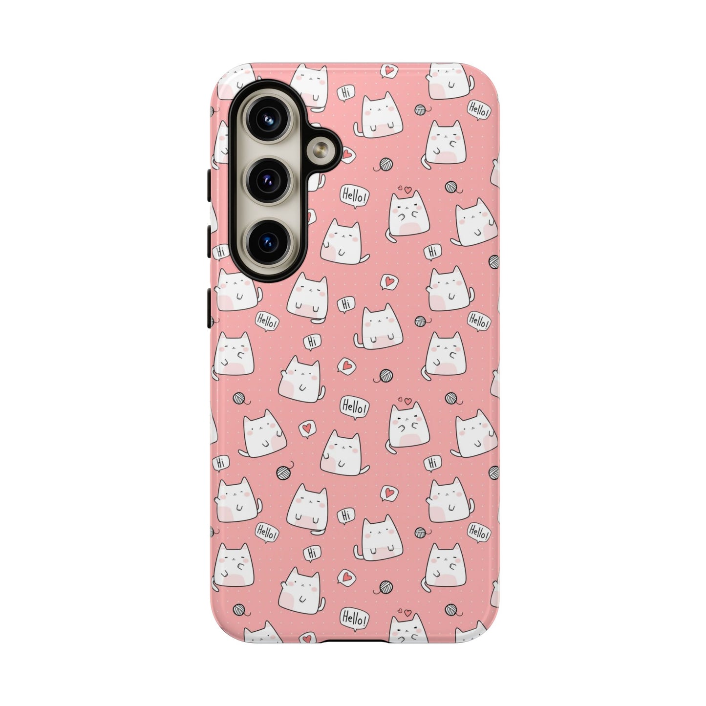 Tough Phone Case, Durable Glossy Cover, Trendy Stylish Design, Cute Protection for Smartphones