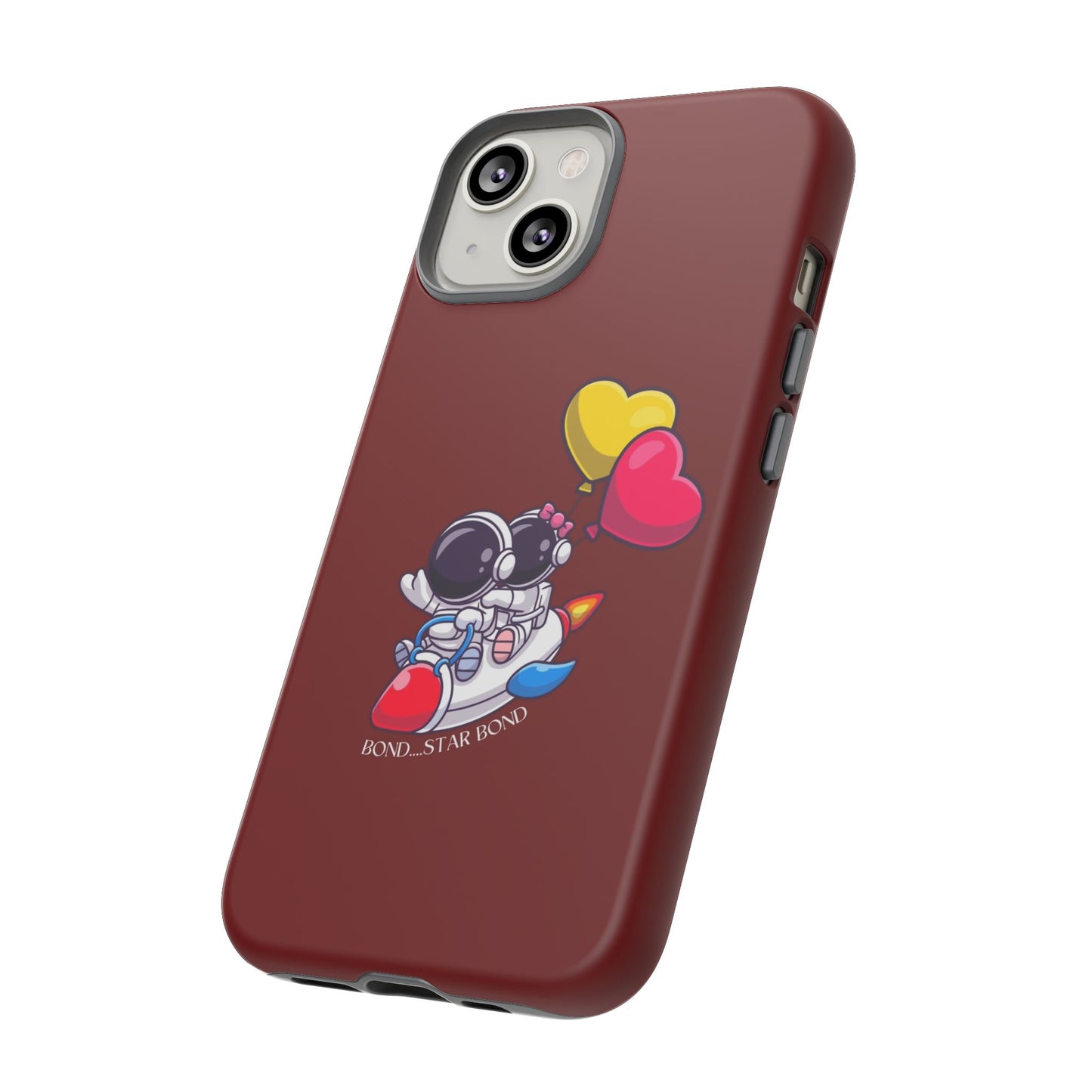 Cute Astronaut Phone Case - Love in Space Design for Couples