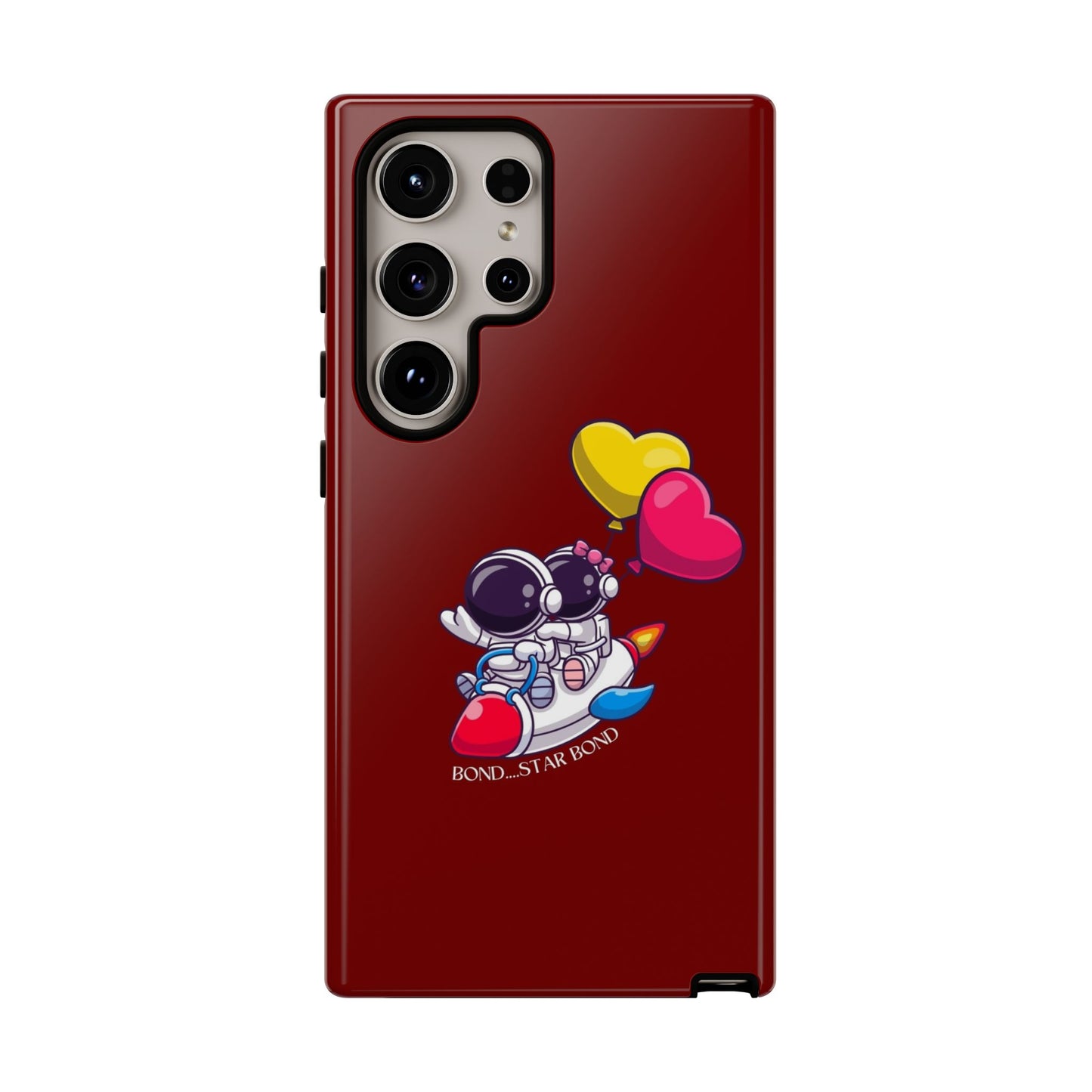 Cute Astronaut Phone Case - Love in Space Design for Couples