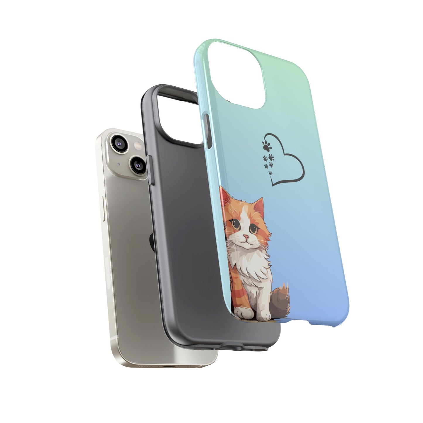Trendy Tough Phone Case, Glossy Finish, Durable and Stylish, Cute Design for Smartphone Protection