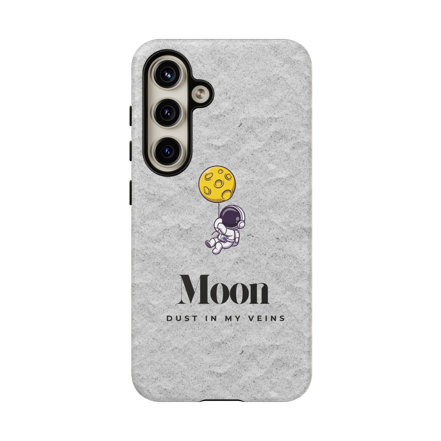 Astronaut Moon Phone Case - "Dust in My Veins" Durable Tough Case
