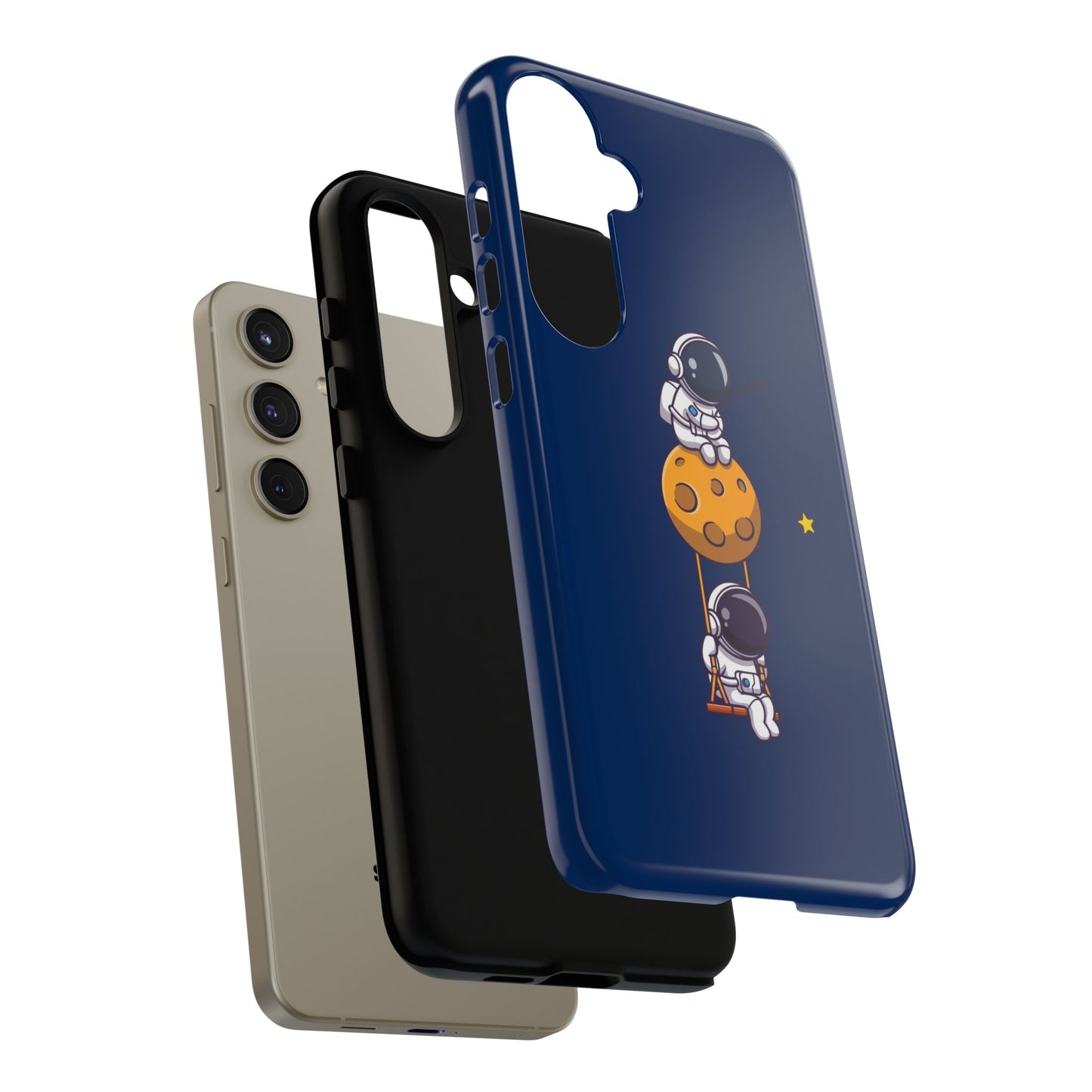 Astronaut Adventure Phone Case - Galaxy Design with Space Explorers
