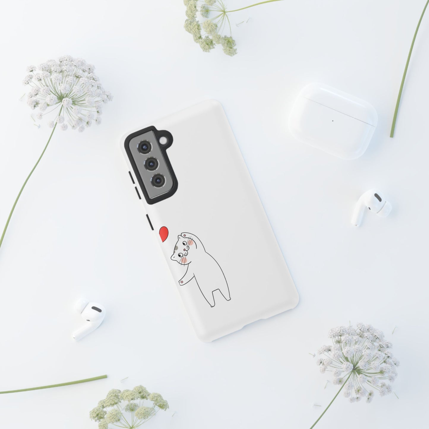 Tough Phone Case, Cute and Stylish Design, Durable Glossy Finish, Trendy Smartphone Protection for Daily Use