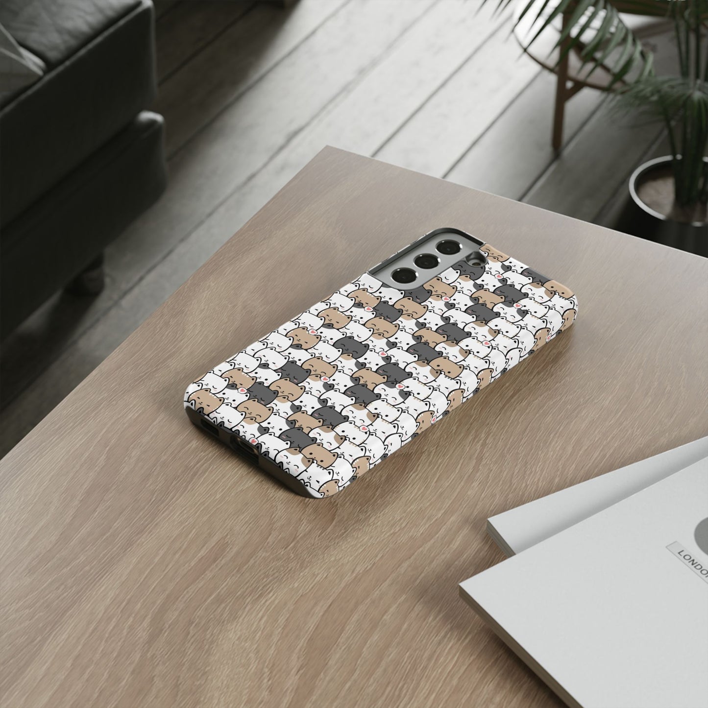 Tough Phone Case, Glossy Cute Finish, Durable and Stylish Design, Trendy Smartphone Protection