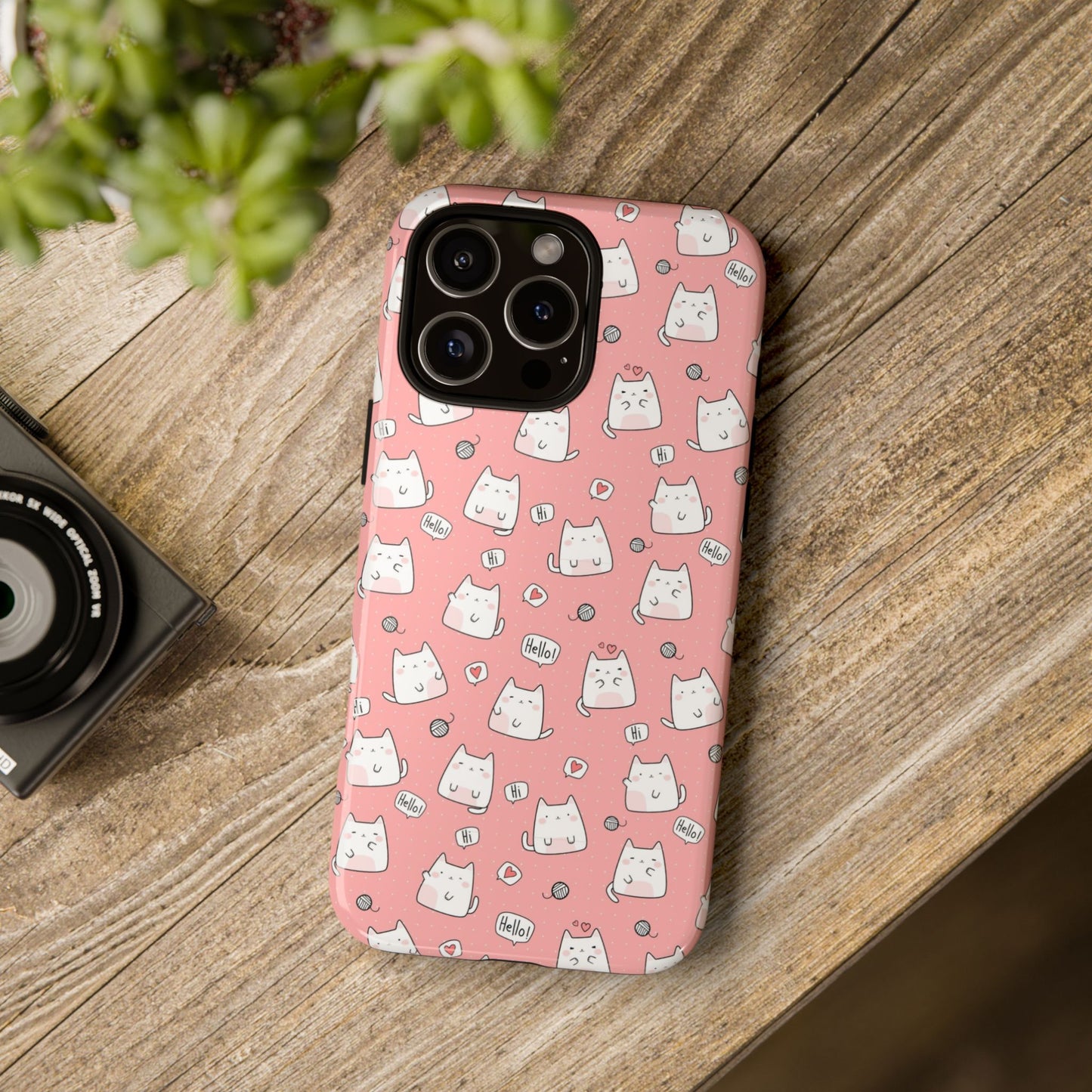 Tough Phone Case, Durable Glossy Cover, Trendy Stylish Design, Cute Protection for Smartphones
