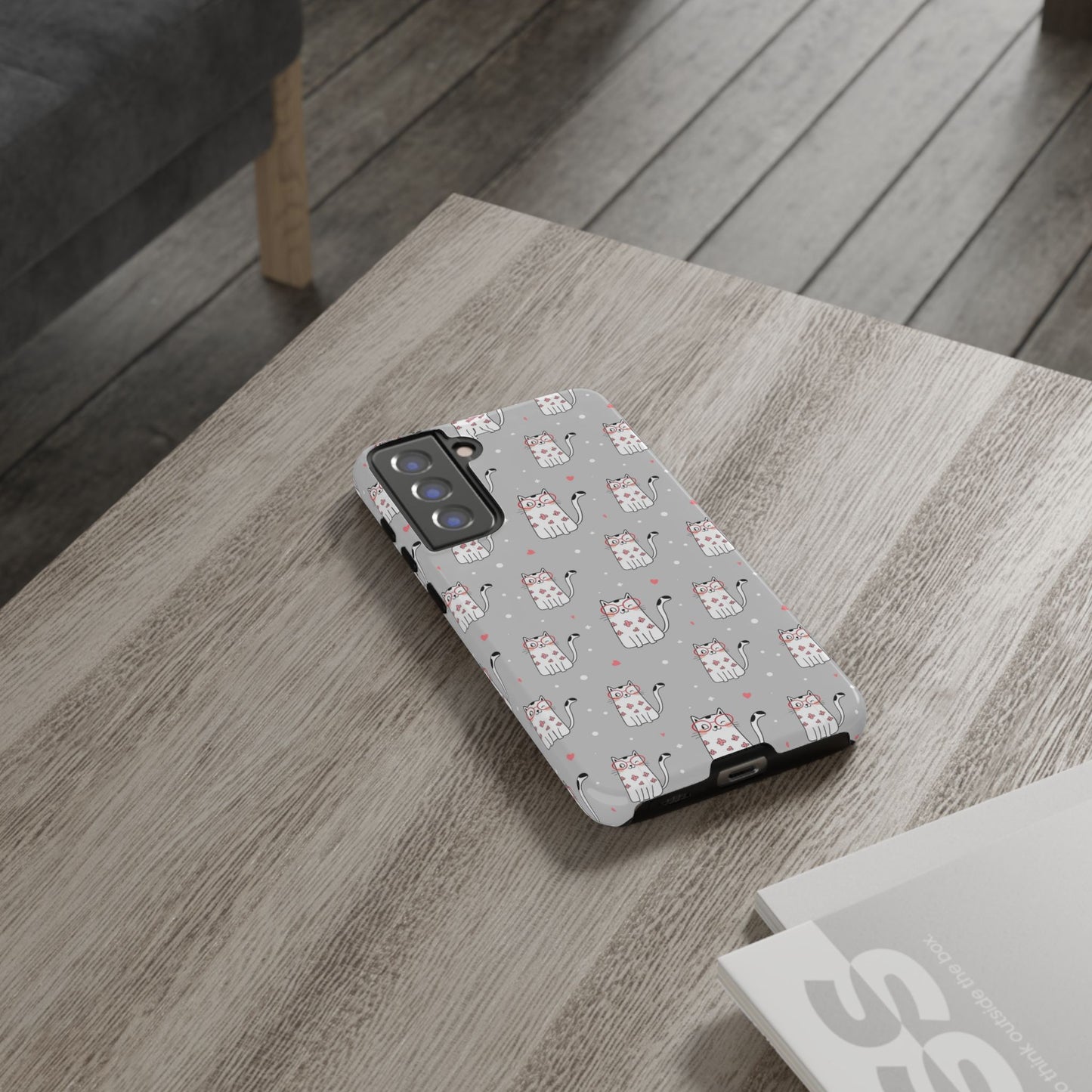 Durable Tough Phone Case, Stylish Glossy Cover, Trendy Cute Design, Perfect for Smartphone Use