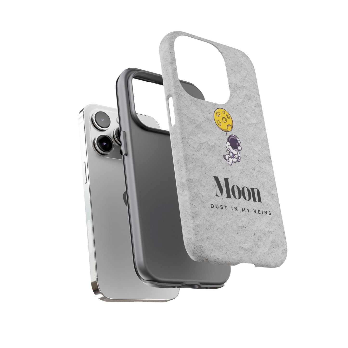 Astronaut Moon Phone Case - "Dust in My Veins" Durable Tough Case
