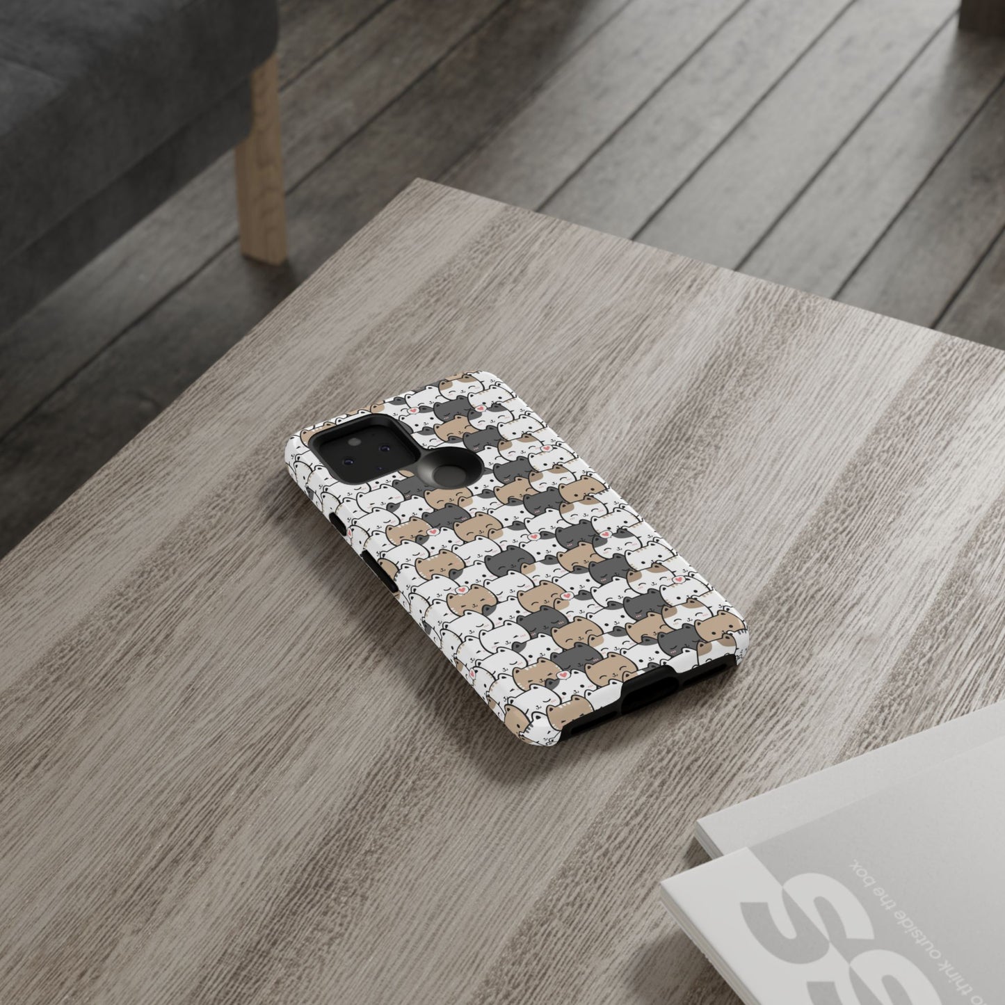 Tough Phone Case, Glossy Cute Finish, Durable and Stylish Design, Trendy Smartphone Protection