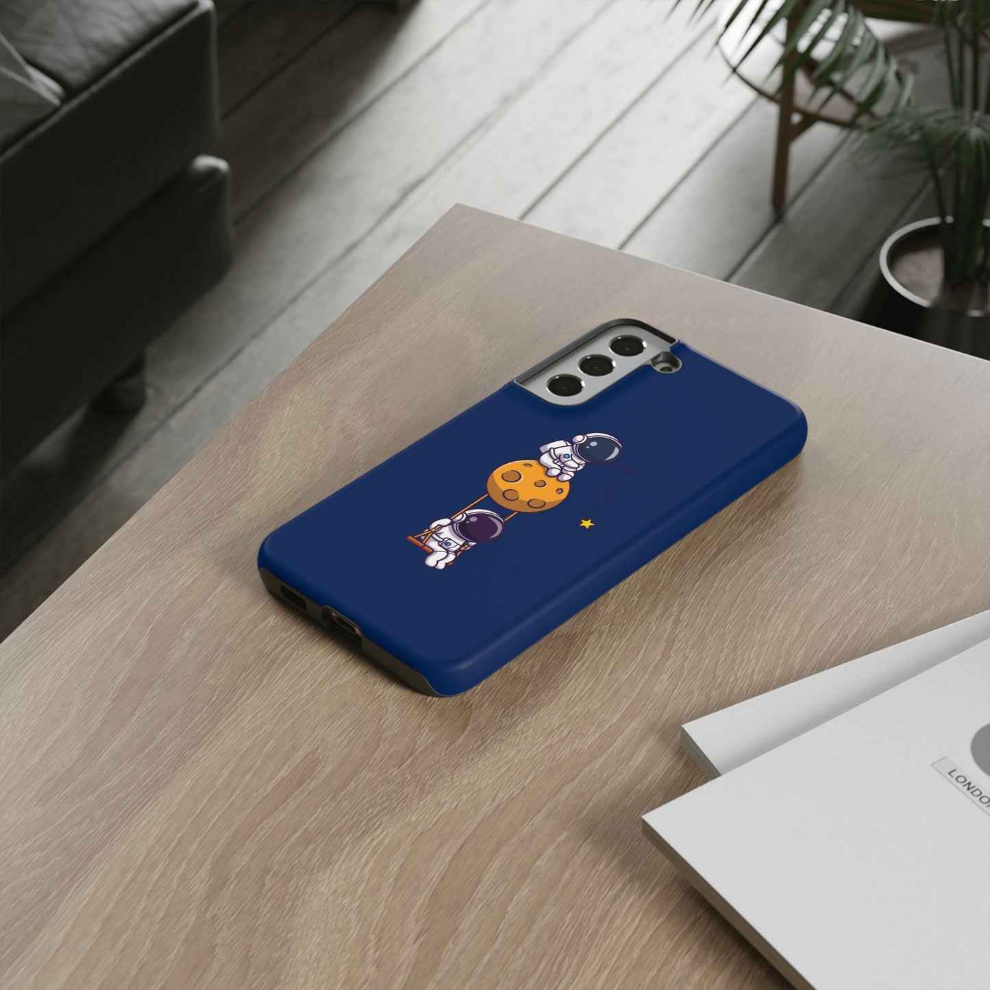 Astronaut Adventure Phone Case - Galaxy Design with Space Explorers