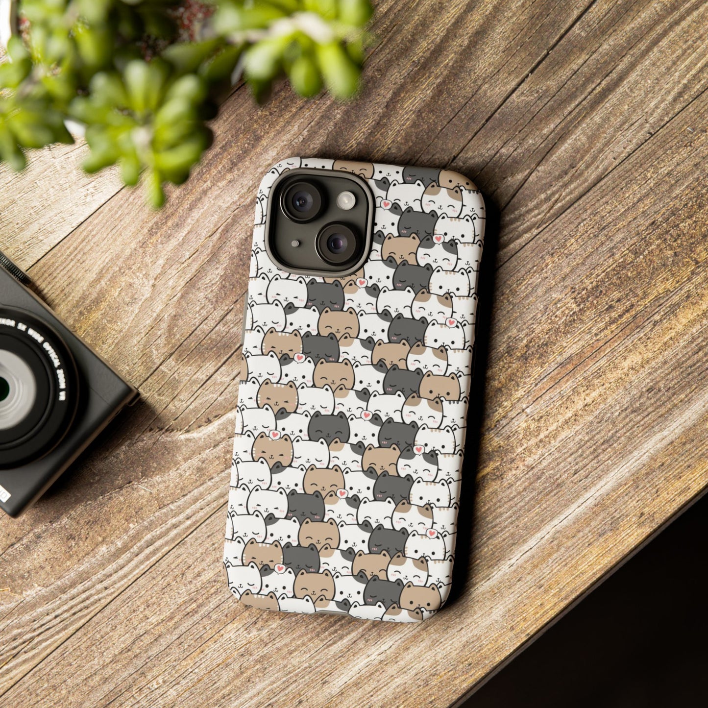 Tough Phone Case, Glossy Cute Finish, Durable and Stylish Design, Trendy Smartphone Protection