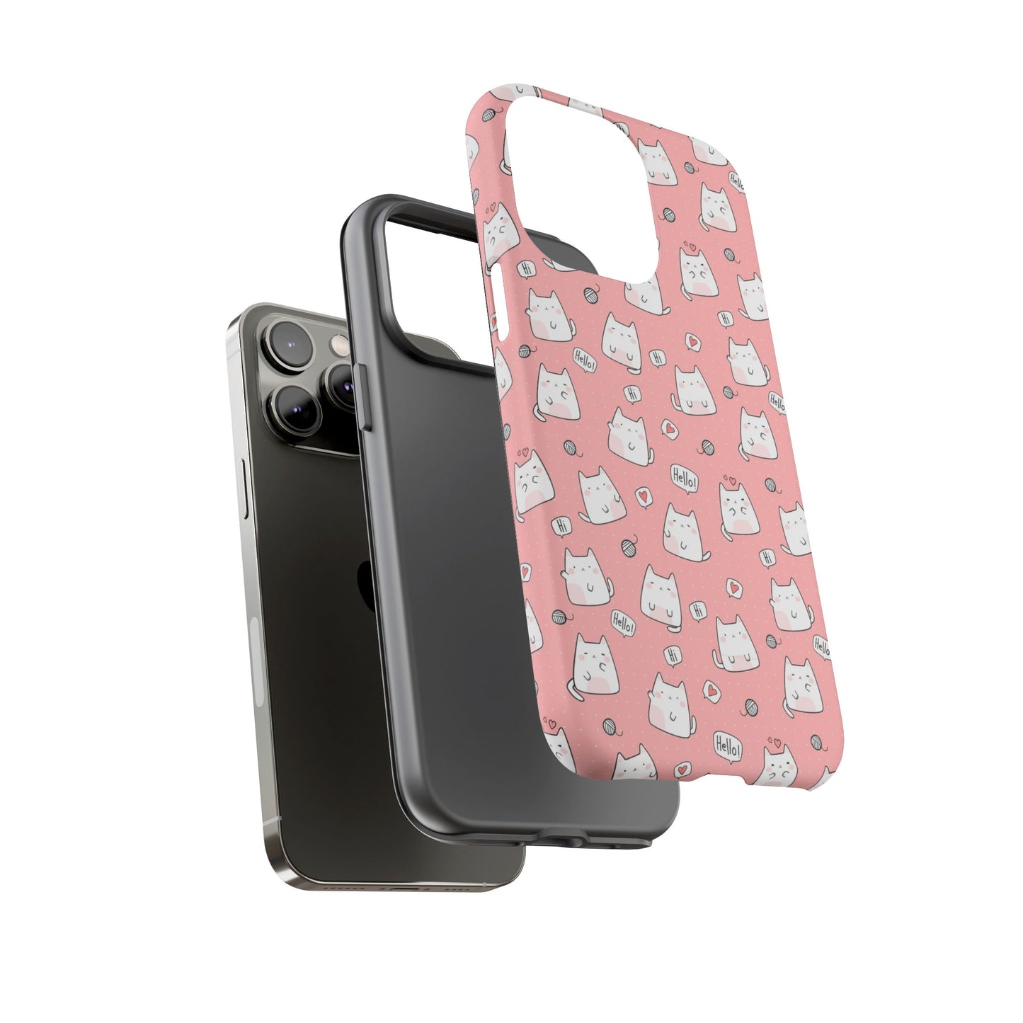 Tough Phone Case, Durable Glossy Cover, Trendy Stylish Design, Cute Protection for Smartphones