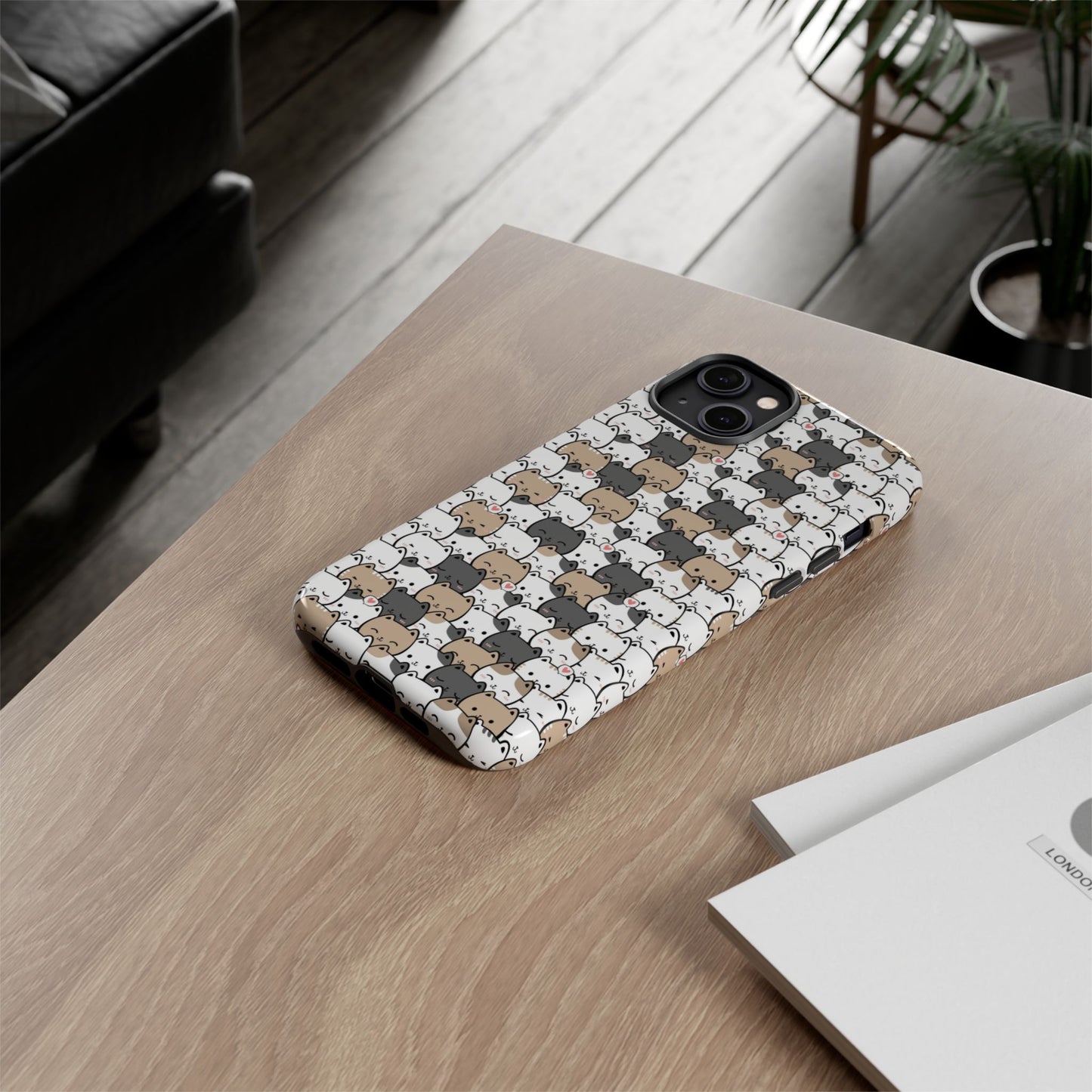 Tough Phone Case, Glossy Cute Finish, Durable and Stylish Design, Trendy Smartphone Protection
