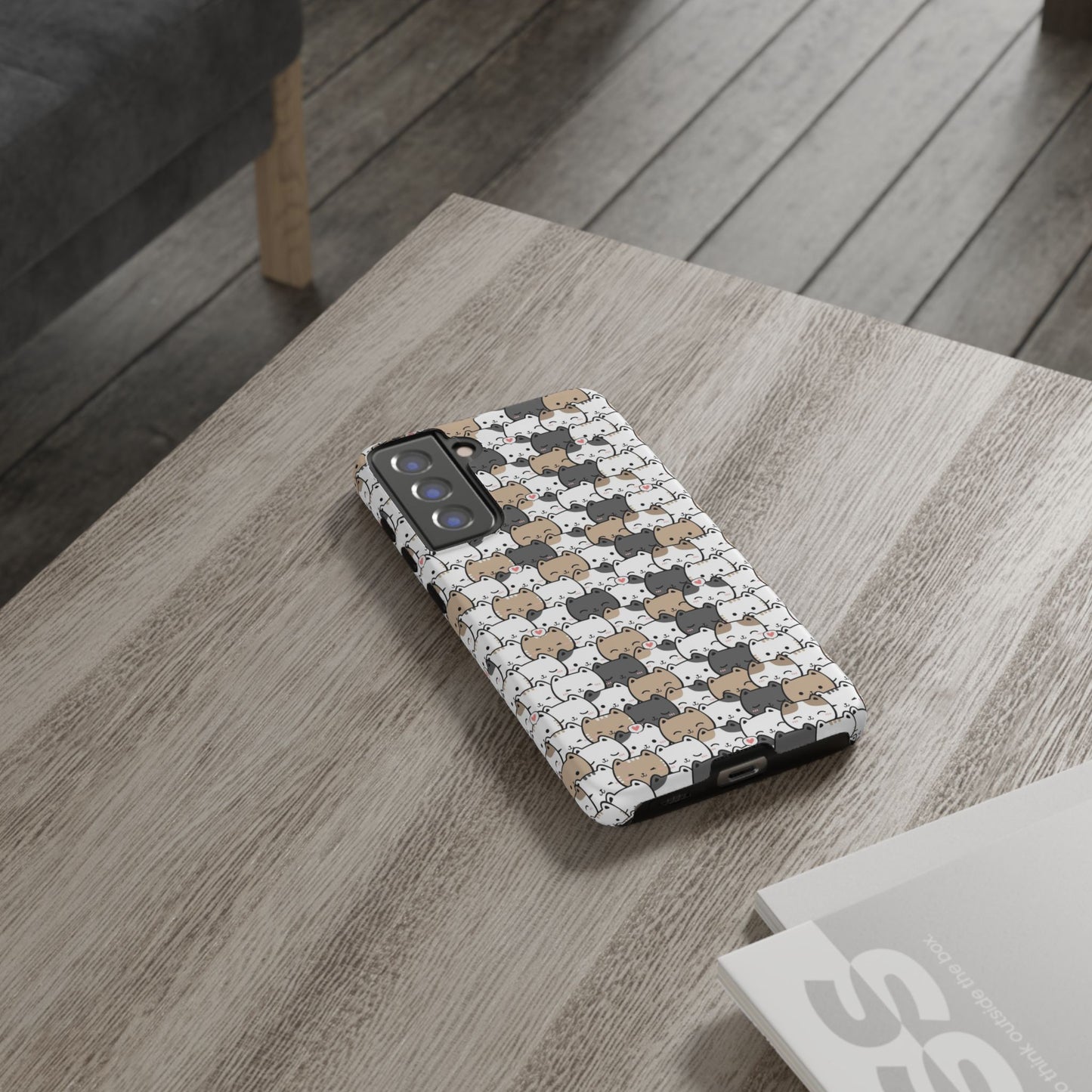 Tough Phone Case, Glossy Cute Finish, Durable and Stylish Design, Trendy Smartphone Protection